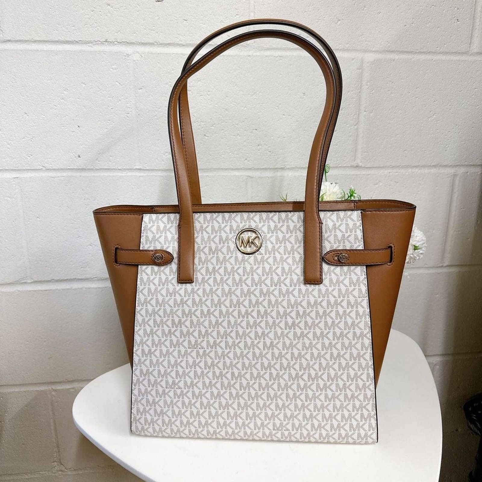 Michael Kors Michael Kors 35S2GNMT3B Tote Bag IN Beige Size ONE SIZE - 2 Thumbnail