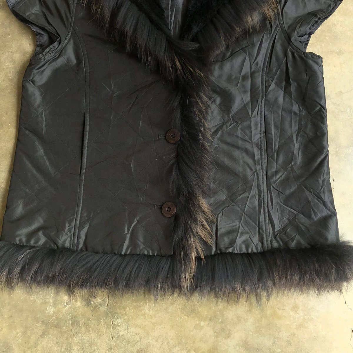 14th Addiction 2000s Japanese Brand Fur Vest Jacket Vkei Gothic Grunge Size US L / EU 52-54 / 3 - 4 Thumbnail
