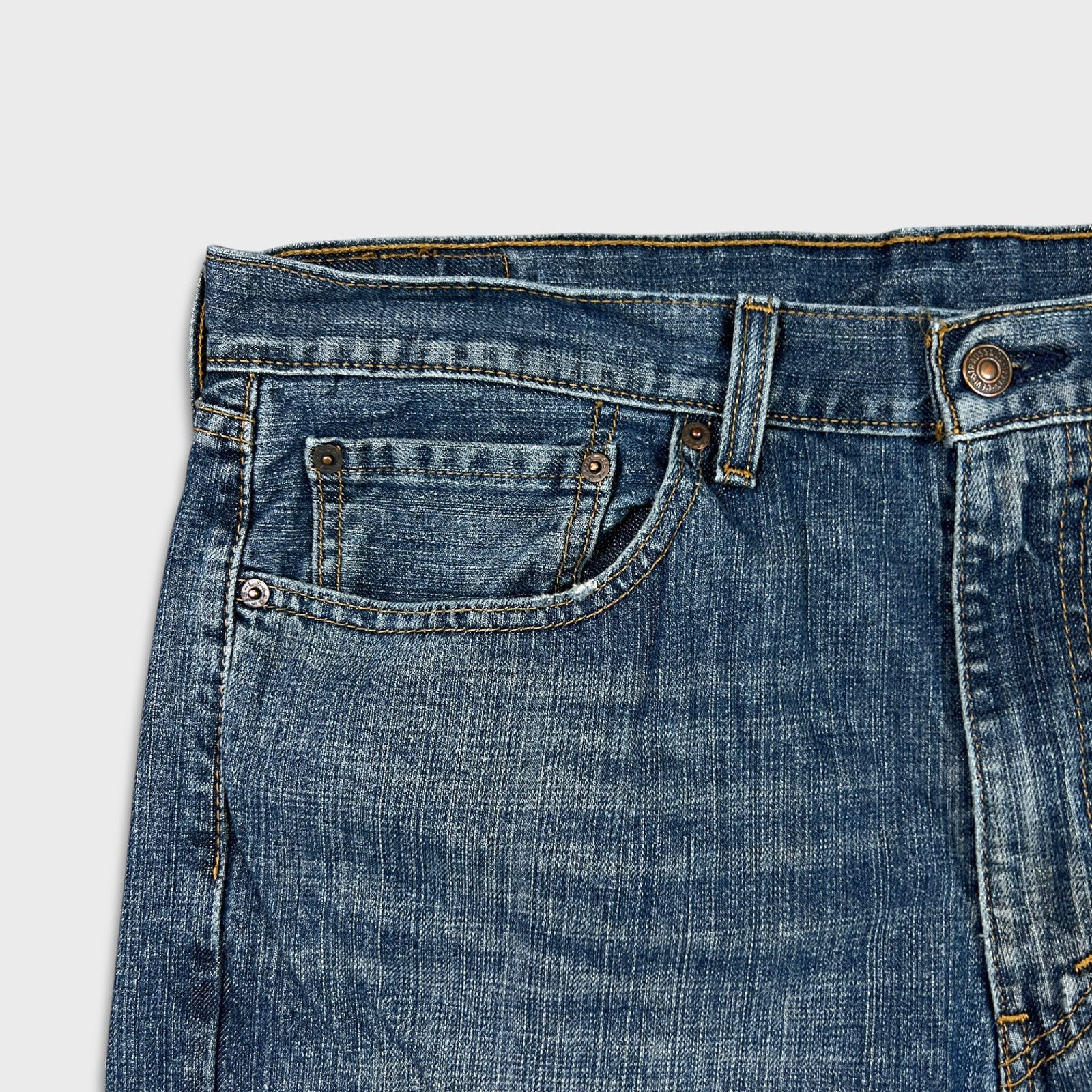 Levi's × Vintage Levi's 505 Jeans 36x32 Regular Fit Straight Leg Denim Pants Size US 36 / EU 52 - 3 Thumbnail