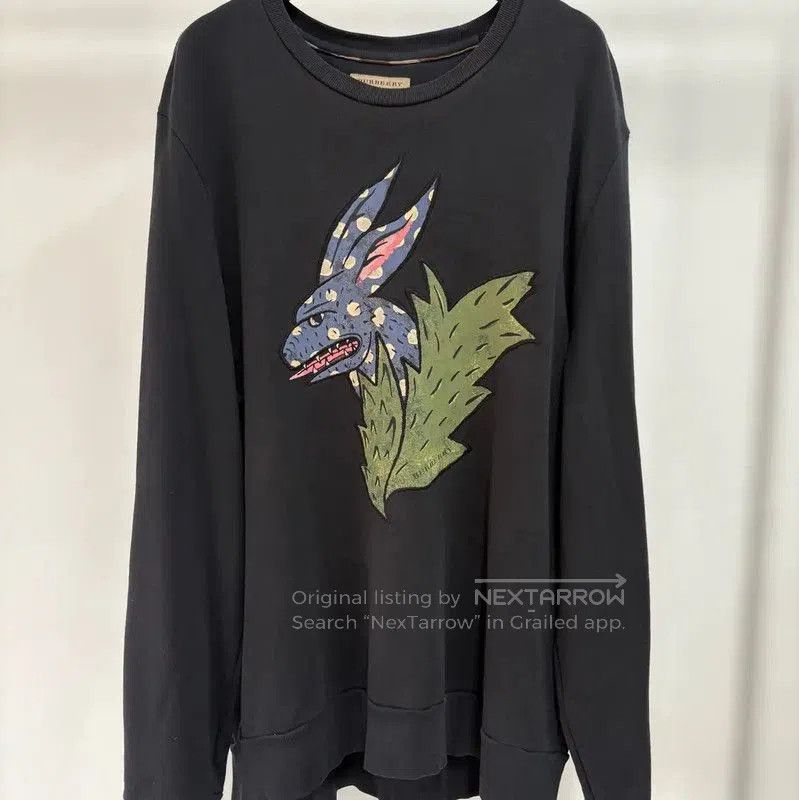 Burberry Burberry Black XXL Men's Sweatshirt with Artwork. Size US XXL / EU 58 / 5 - 2 Thumbnail
