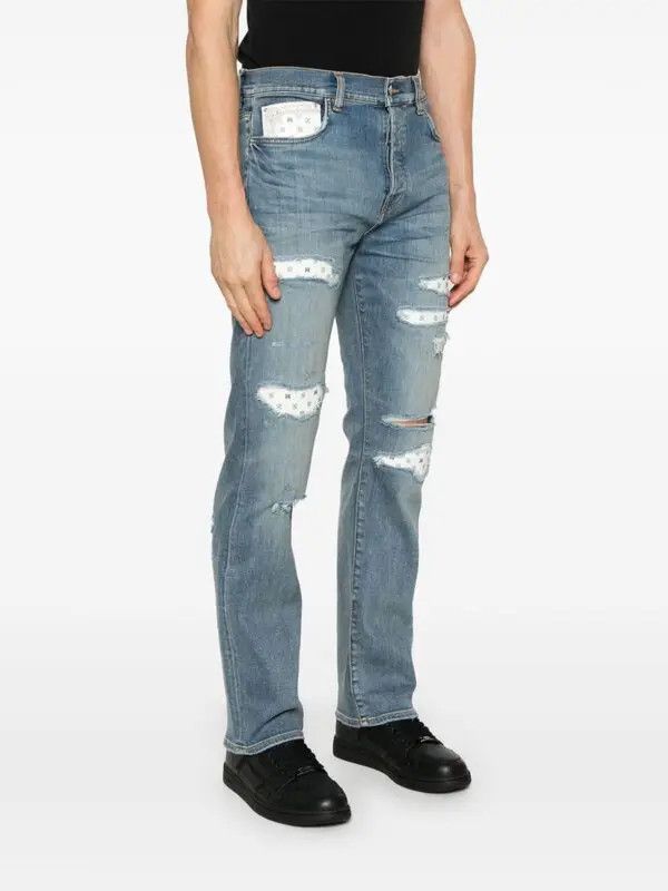 Amiri o1orln0326 Repair Jeans in Blue Size US 31 - 3 Thumbnail
