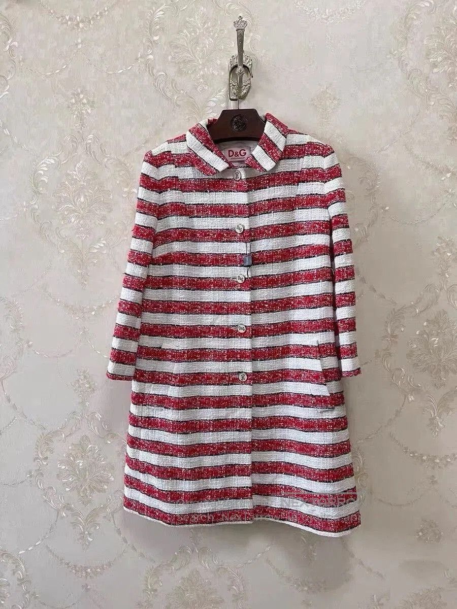 DGK Red White Striped Nautical Woven Windbreaker. Size M / US 6-8 / IT 42-44 - 1 Thumbnail