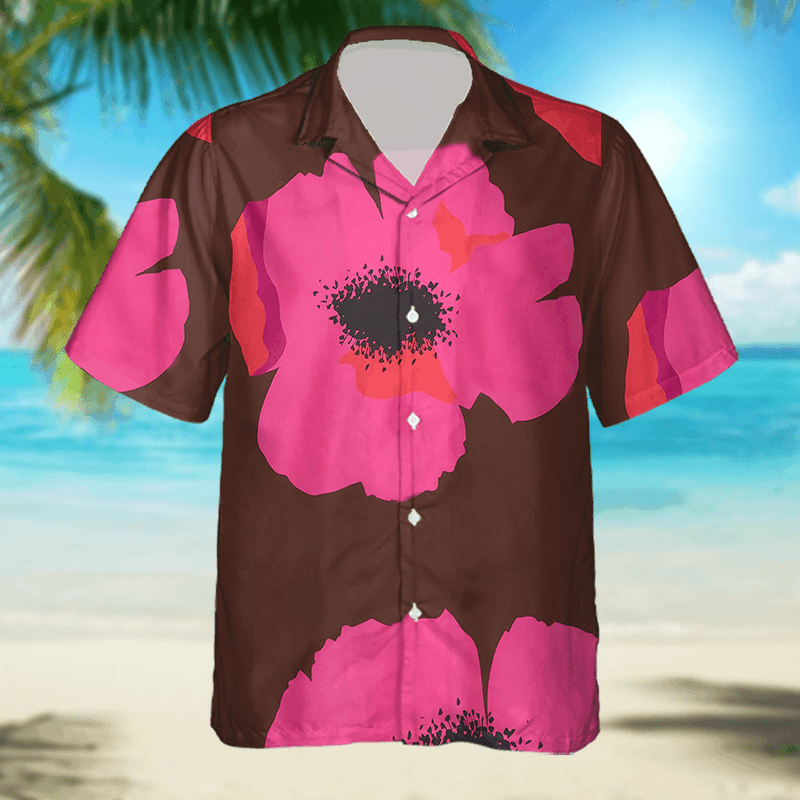 The Unbranded Brand × Vintage Flower Shirt, Retro Camp Collar with Artistic Floral Graphic Size US L / EU 52-54 / 3 - 3 Thumbnail