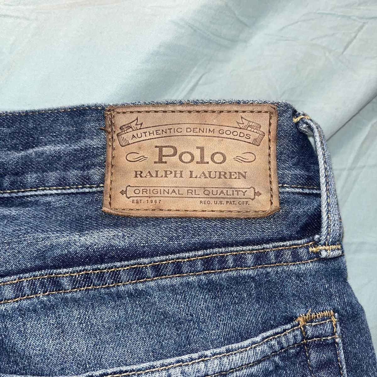Polo Ralph Lauren Polo Ralph Lauren Classic Fit Bandana Distressed Jeans Size US 34 / EU 50 - 3 Thumbnail