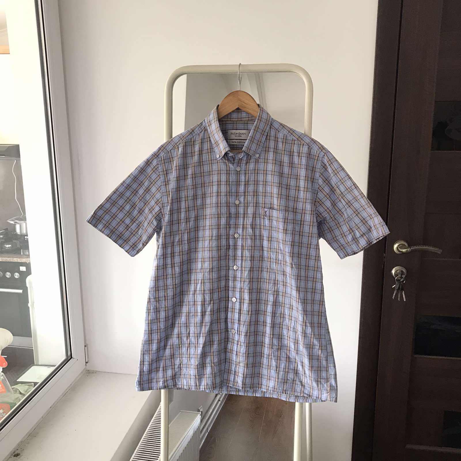 Vintage Cotton YSL Shirt Summer Multicolor Sz L