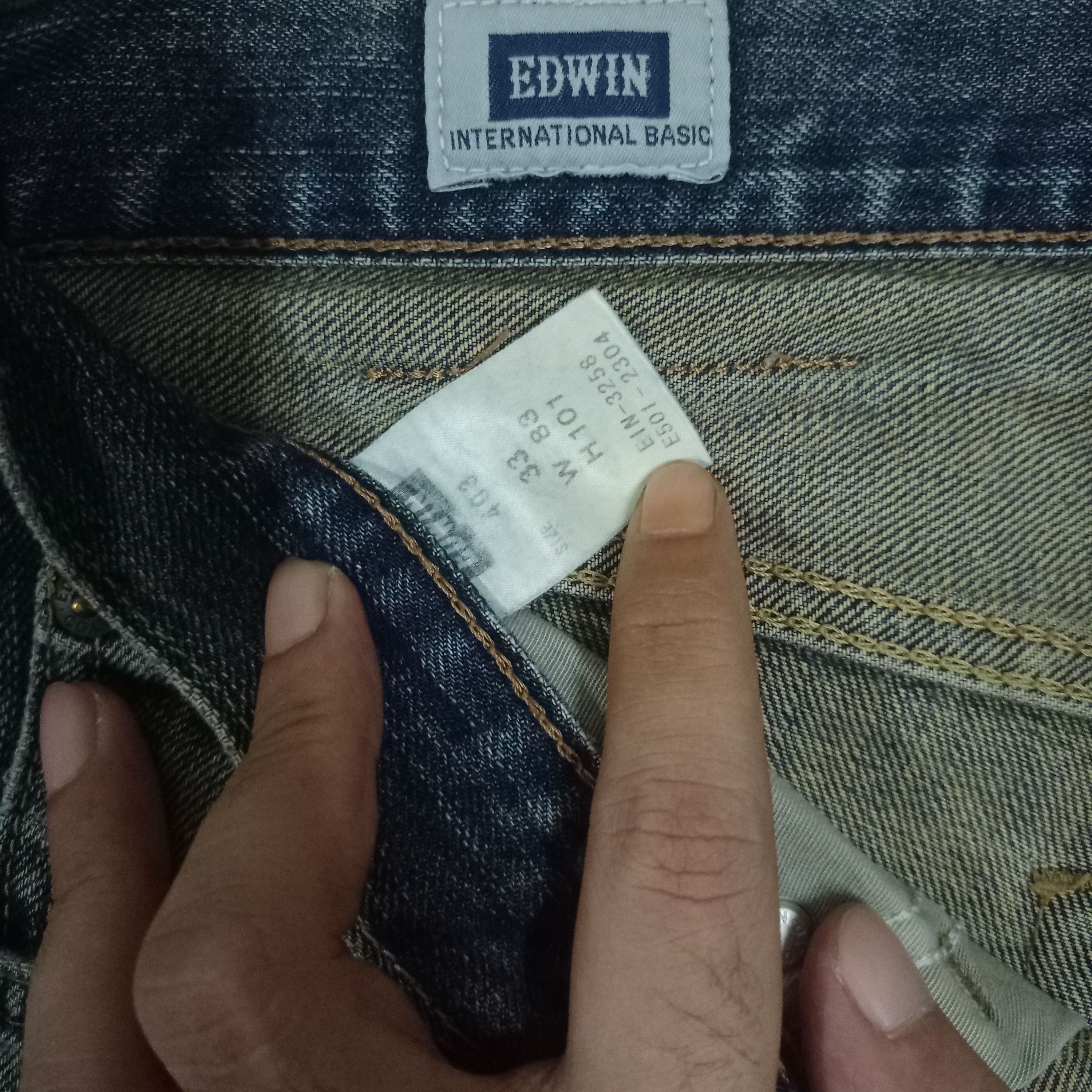 Edwin SALES🔥Vintage Japanese Edwin Distressed Baggy Jeans Size US 34 / EU 50 - 8 Thumbnail