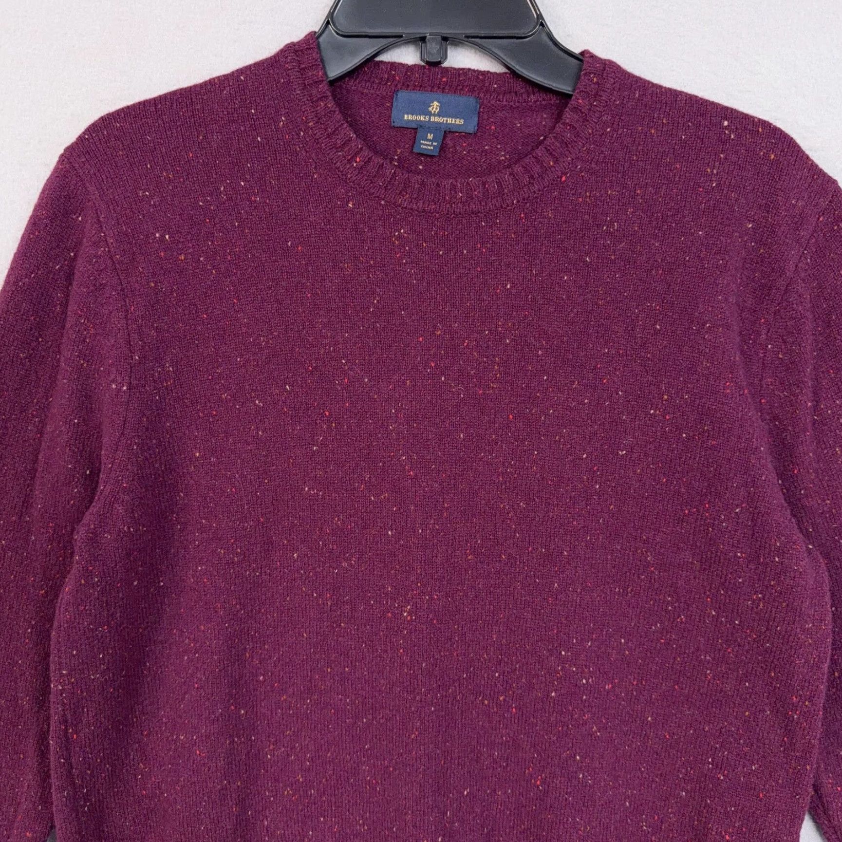 Brooks Brothers Brooks Brothers Sweater Womens Medium Purple Merino Wool Crewneck Knit Pullover Size M / US 6-8 / IT 42-44 - 2 Thumbnail