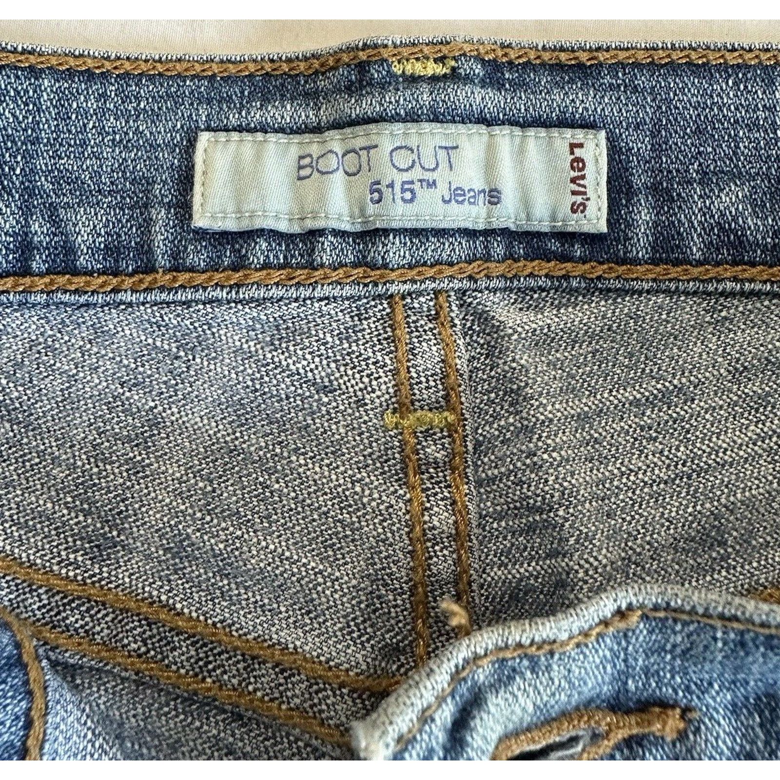 Levi's Levis 515 Boot Cut Blue Jeans Women's 12 short Normcore VTG Size 34" / US 12 / IT 48 - 7 Thumbnail