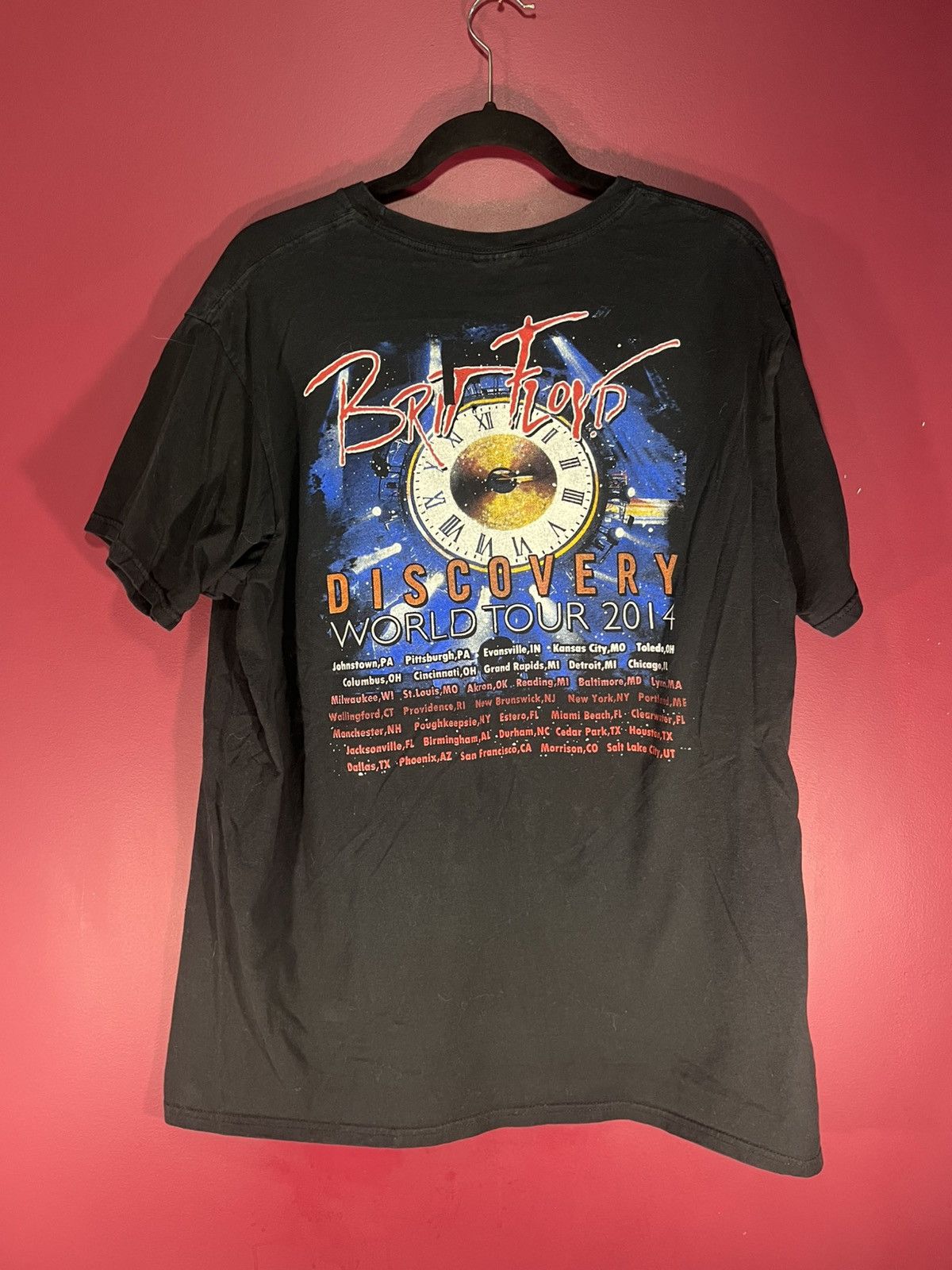 Band Tees × Pink Floyd × Vintage Britt Floyd discovery tee Size US L / EU 52-54 / 3 - 4 Thumbnail