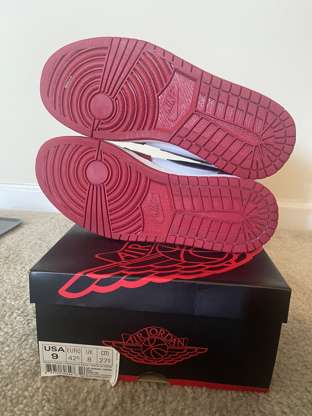 Jordan Brand × Nike Jordan 1 Retro Chicago 2013 Size US 9 / EU 42 - 5 Thumbnail