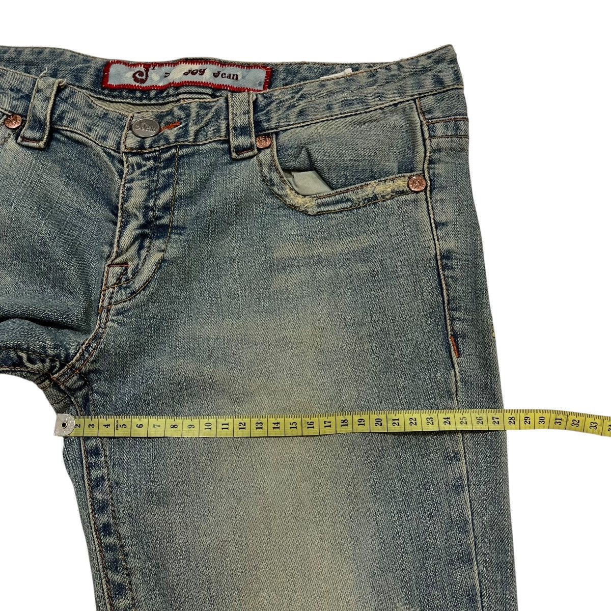 If Six Was Nine Joy Dean Denim Flared Embroidery Girl Size US 31 - 11 Thumbnail