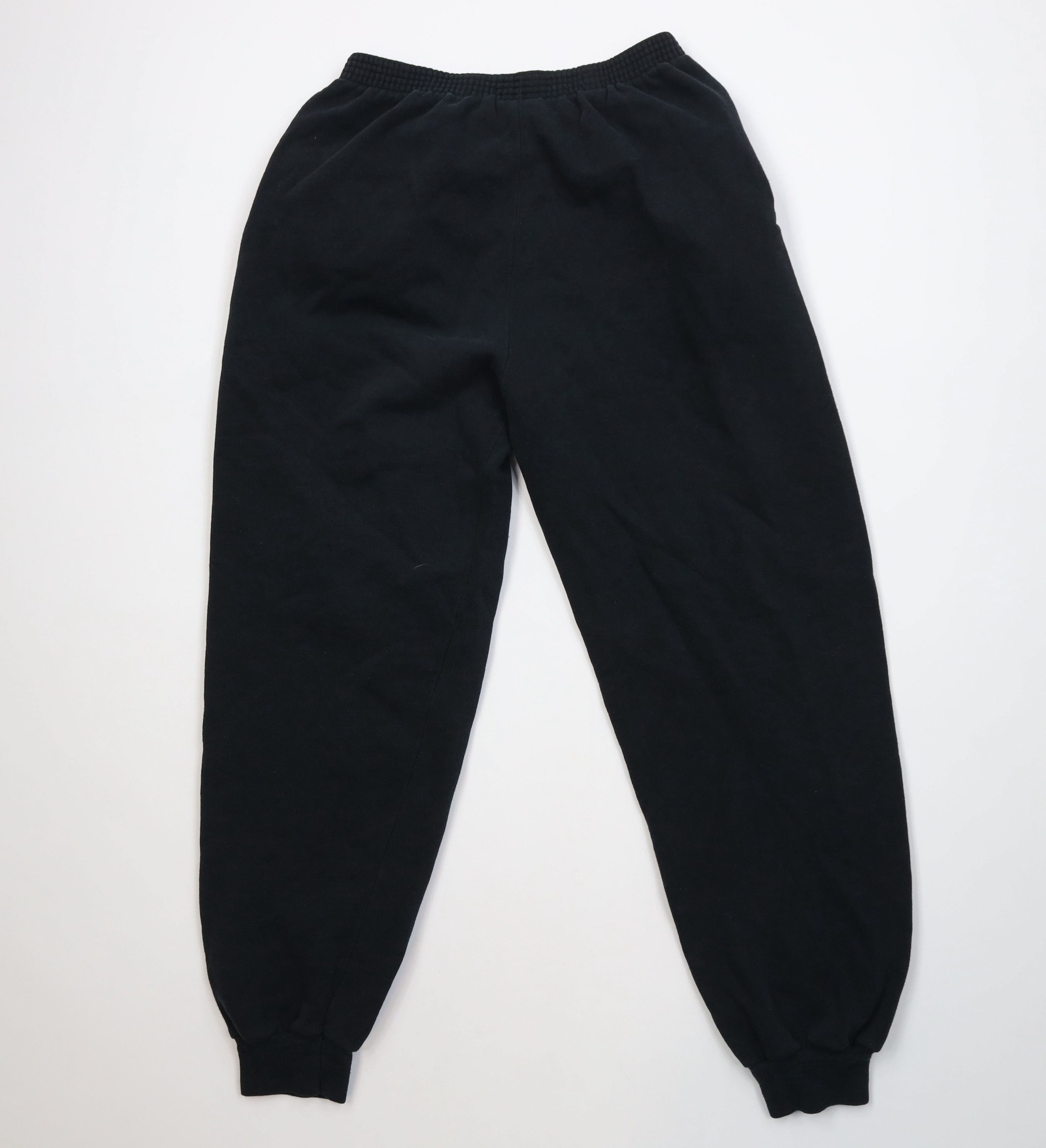 Vintage Vintage 90s Streetwear Blank Sweatpants Joggers Black USA Size 26" / US 2 / IT 38 - 9 Thumbnail