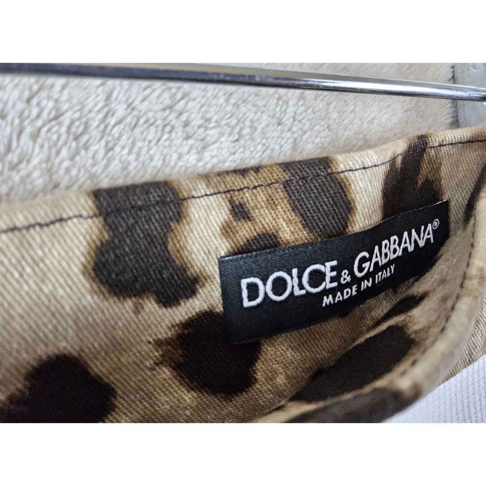 Dolce & Gabbana Dolce&Gabbana Women's Cotton Leopard Pocket Button Midi Skirt Size 40 Multicolor A-Line Slit Button Closure Boys? Size 27" / US 4 / IT 40 - 5 Thumbnail