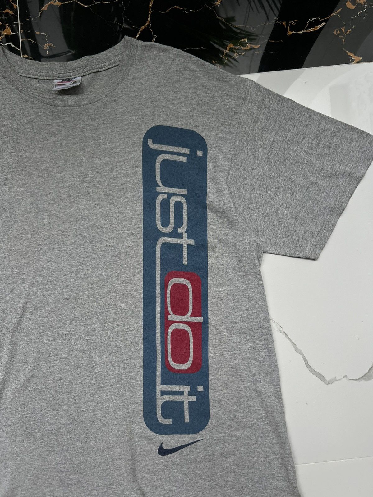 Nike × Vintage 90’s NIKE JUST DO IT BIG LOGO SWOOSH Y2K TEE Size US M / EU 48-50 / 2 - 2 Thumbnail