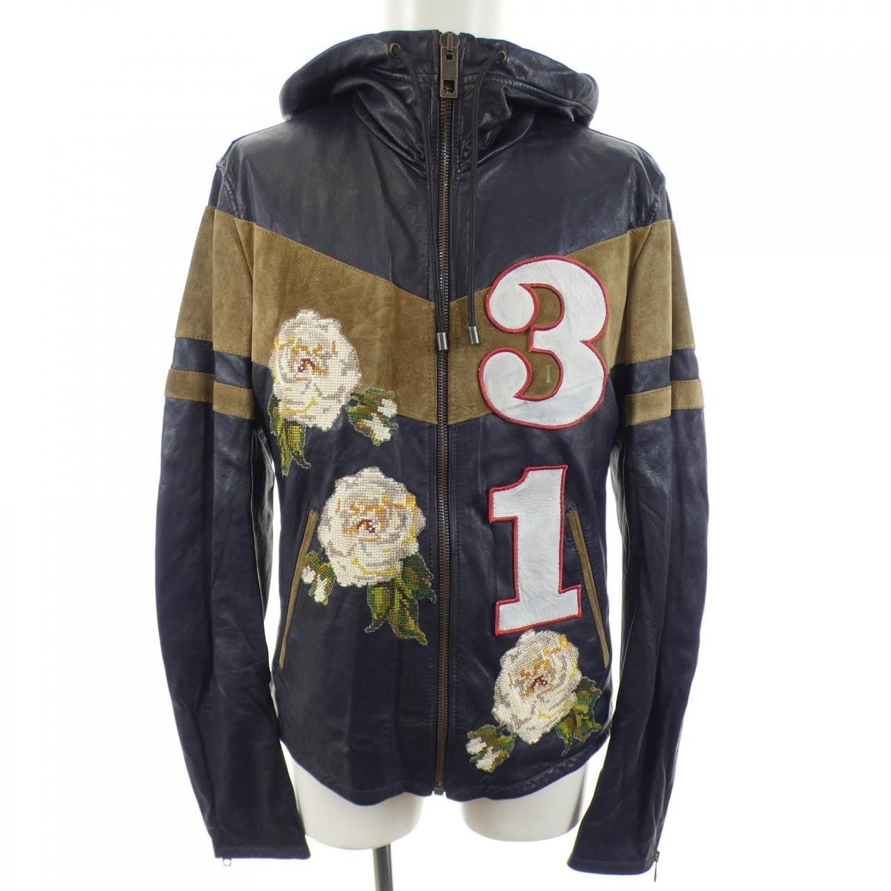 Dolce & Gabbana Dolce & Gabbana Dolce&Gabbana Leather Jacket Leather Outerwear G9GP6Z/FUL7S DUTY FREE for USA Size ONE SIZE - 1 Thumbnail