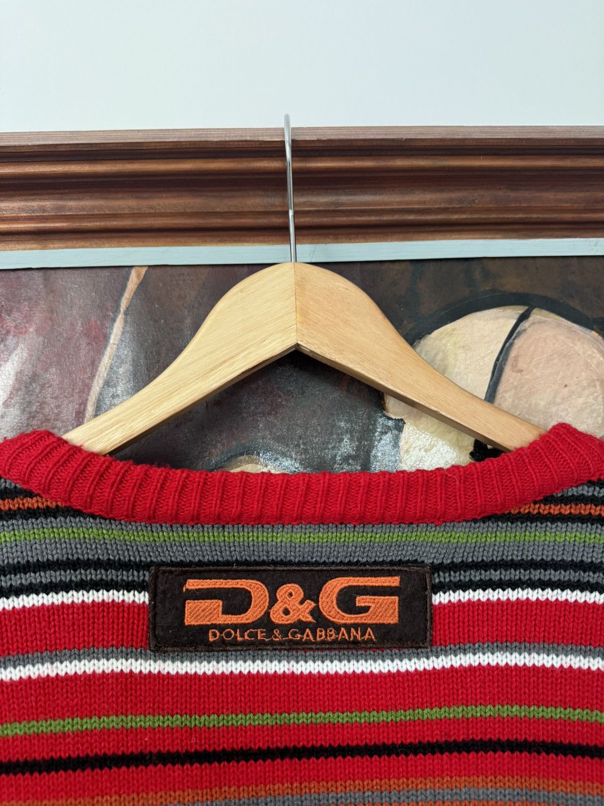 Dolce & Gabbana DOLCE GABBANA LUXURY Y2K VINTAGE STRIPED KNIT SWEATER WOOL Size US M / EU 48-50 / 2 - 3 Thumbnail