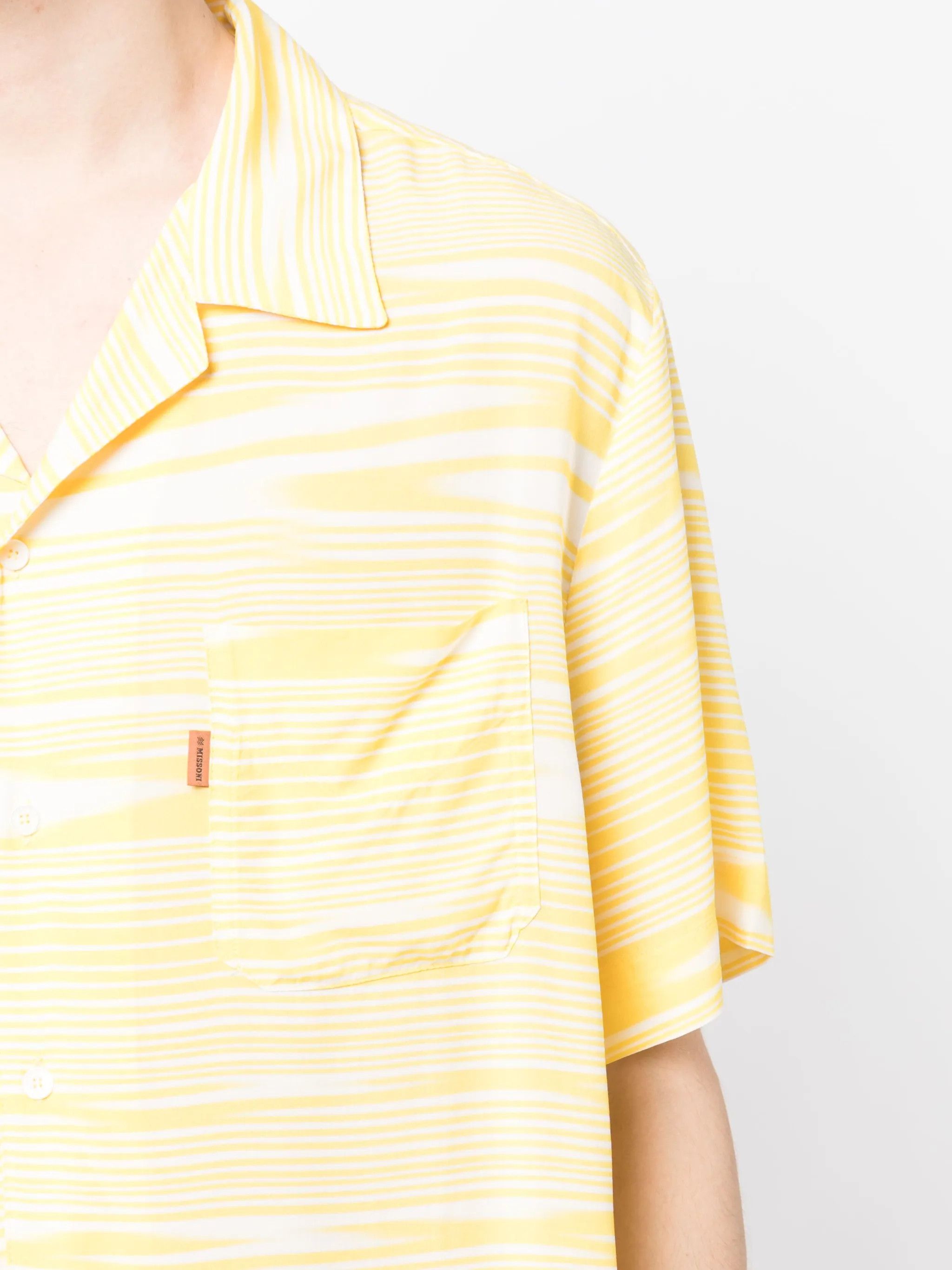 Missoni o1y0225 Striped Shirt in Yellow/White Size US S / EU 44-46 / 1 - 2 Thumbnail