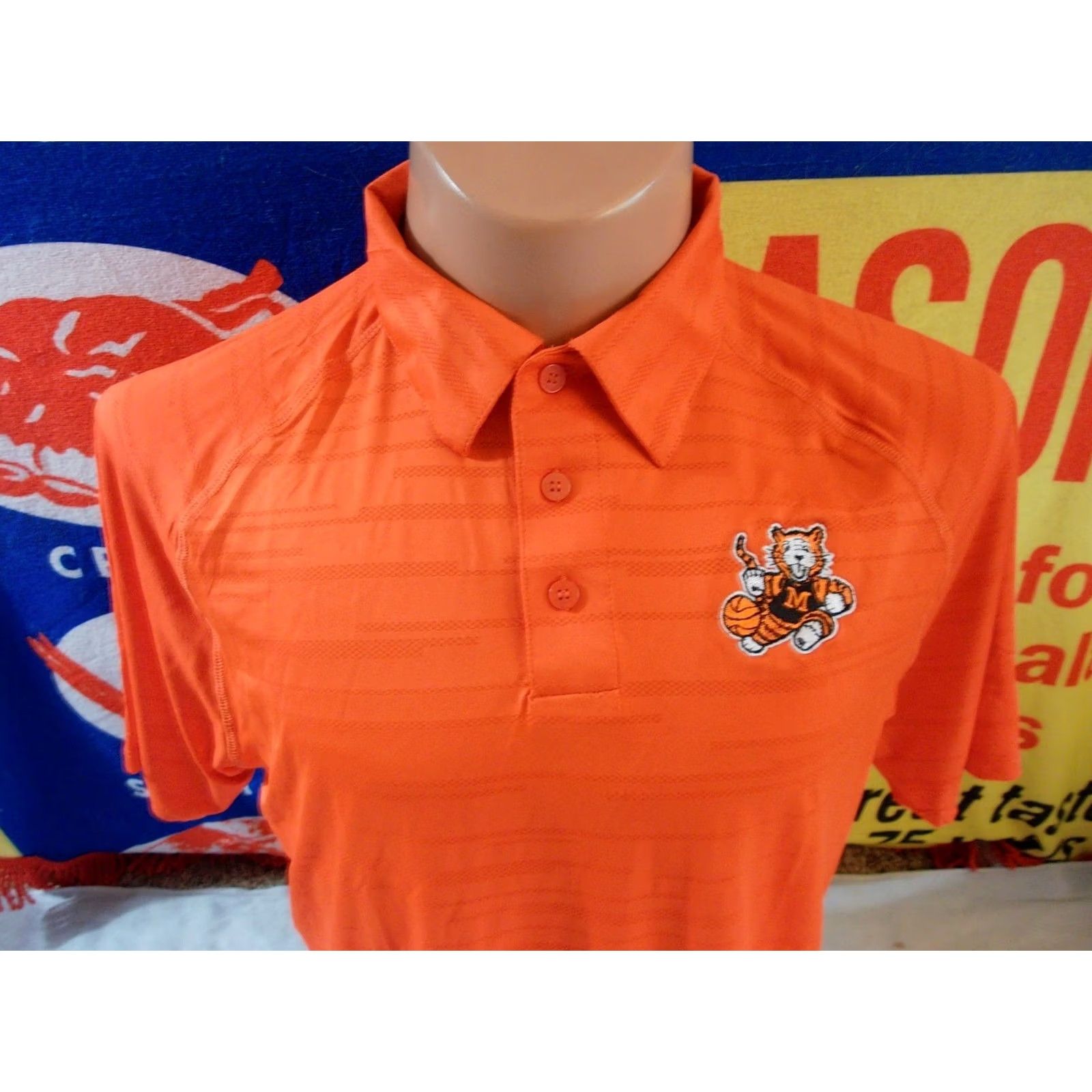 Russell Athletic Massillon Washington High School TIGERS - Mens XL Microfiber Polo Shirt - Sport Size US XL / EU 56 / 4 - 2 Thumbnail