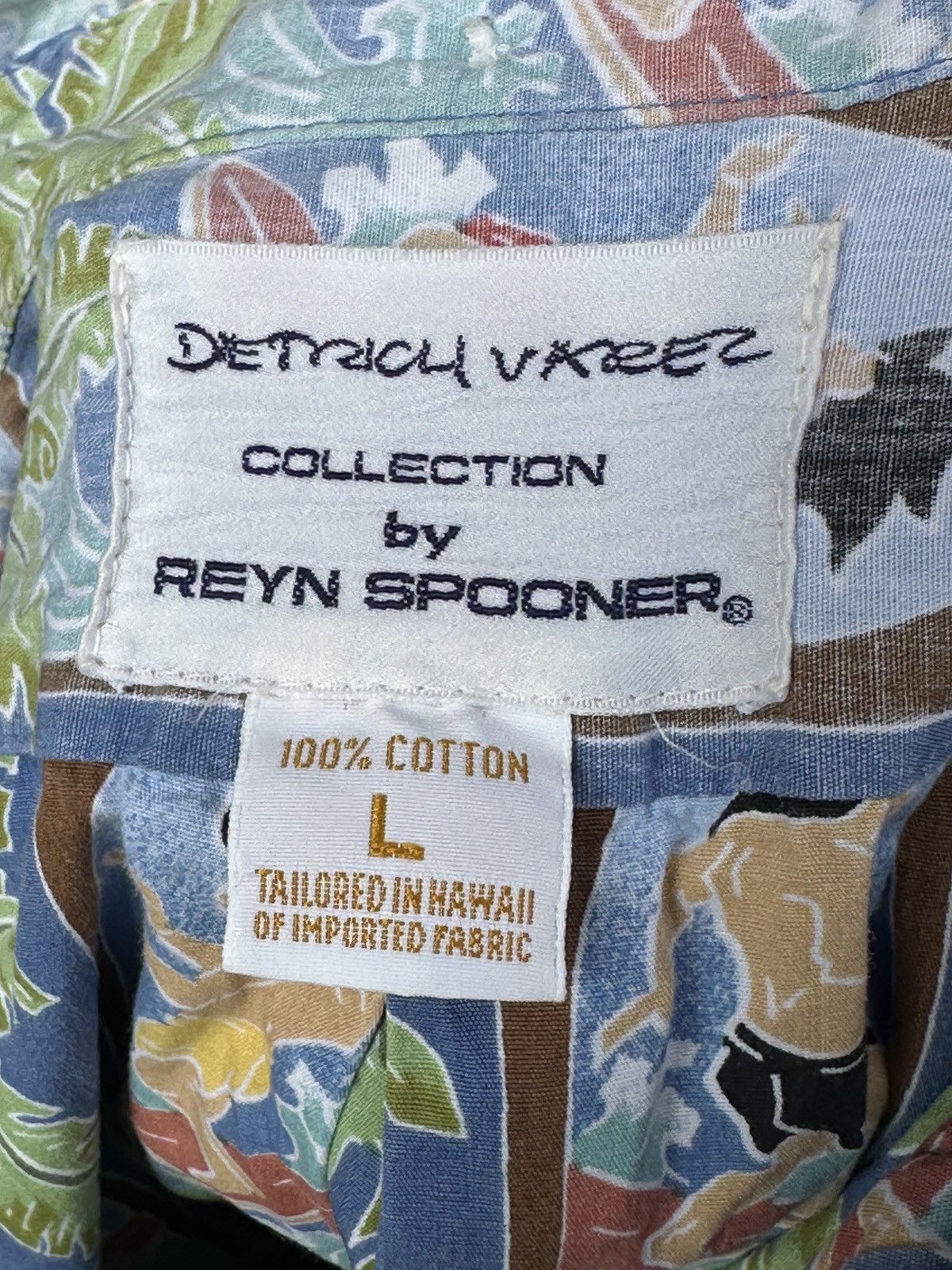 Reyn Spooner PreOwned Dietrich Varez Reyn Spooner Hawaiian Print Men's L Size US L / EU 52-54 / 3 - 4 Thumbnail