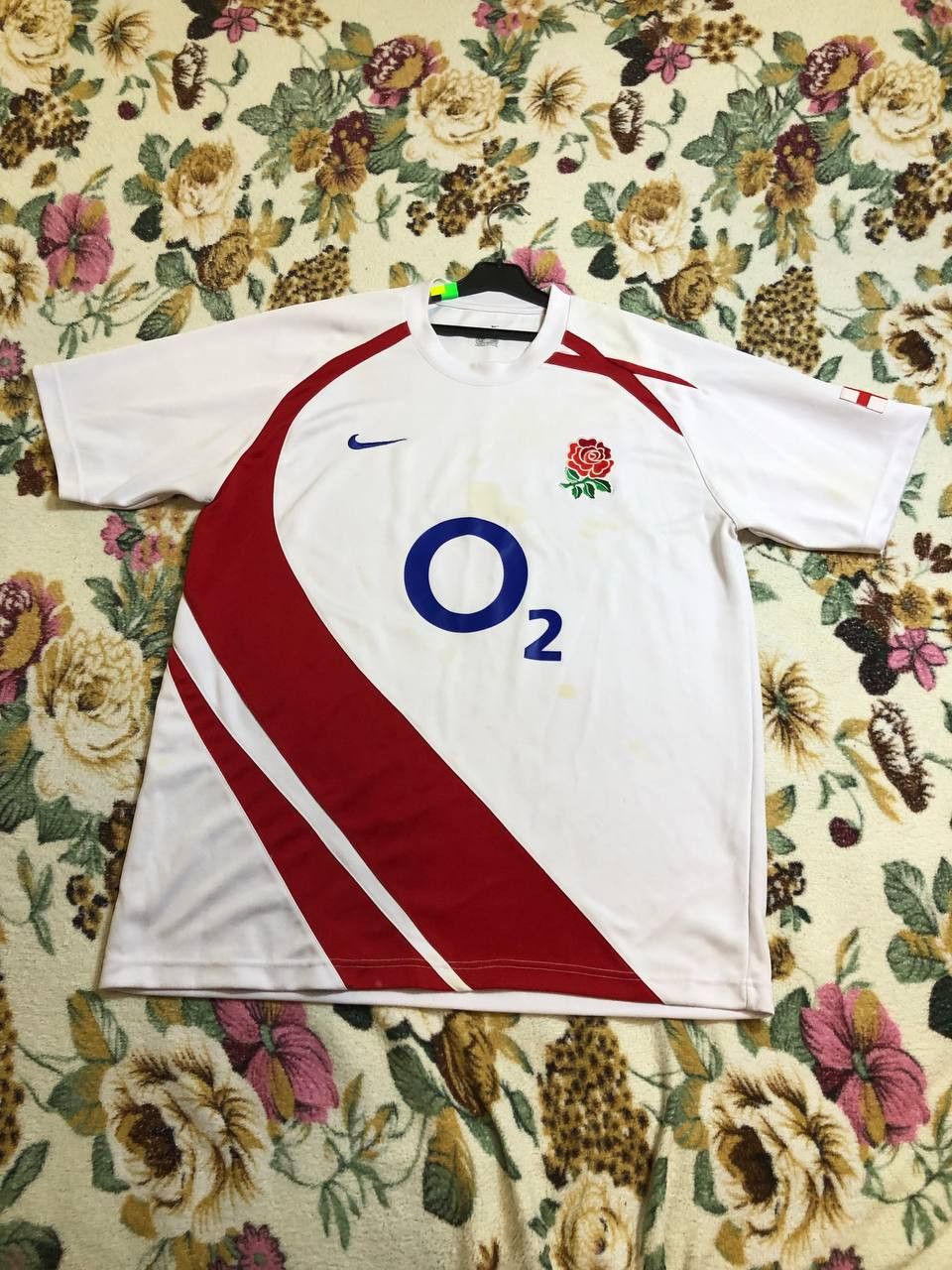 Nike NIKE MEN'S RUGBY UNION ENGLAND HOME SHIRT JERSEY Size US XL / EU 56 / 4 - 1 Thumbnail