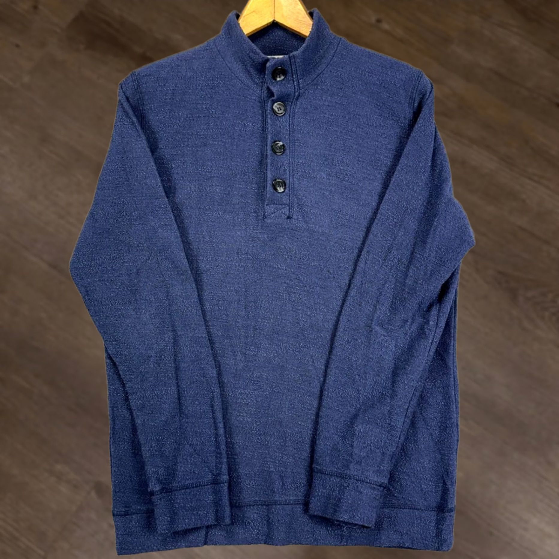 Marine Layer Marine Layer Henley Sweater Mens Medium Blue Pullover Long Sleeve Shirt. Size US M / EU 48-50 / 2 - 1 Thumbnail