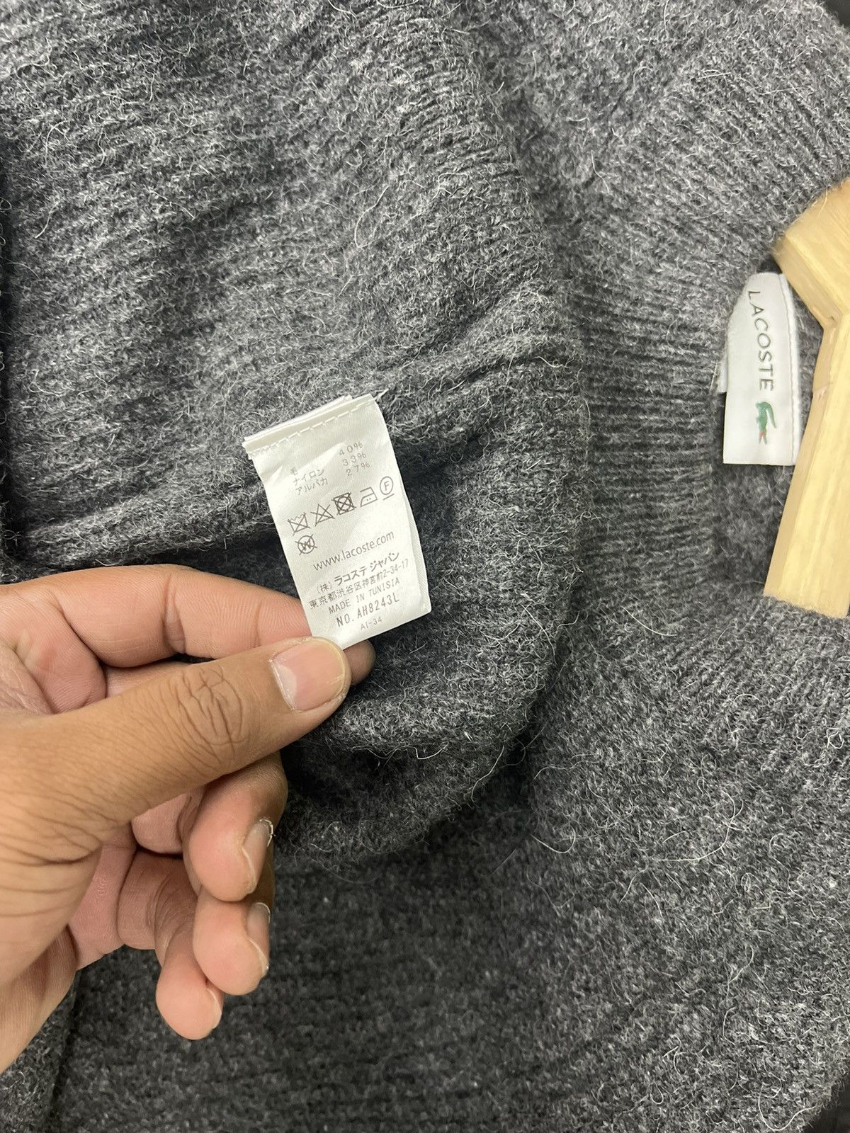 Lacoste × Vintage Vintage Lacoste Grey Knit Wool Sweater Size US XS / EU 42 / 0 - 8 Thumbnail