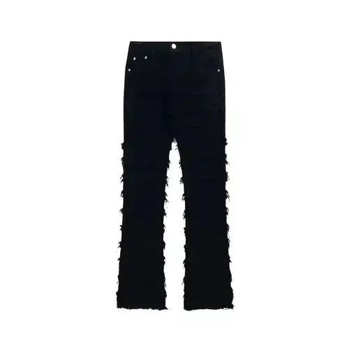 Designer × Japanese Brand × Jean grunge damaged ripped flared jeans Size US 30 / EU 46 - 3 Thumbnail