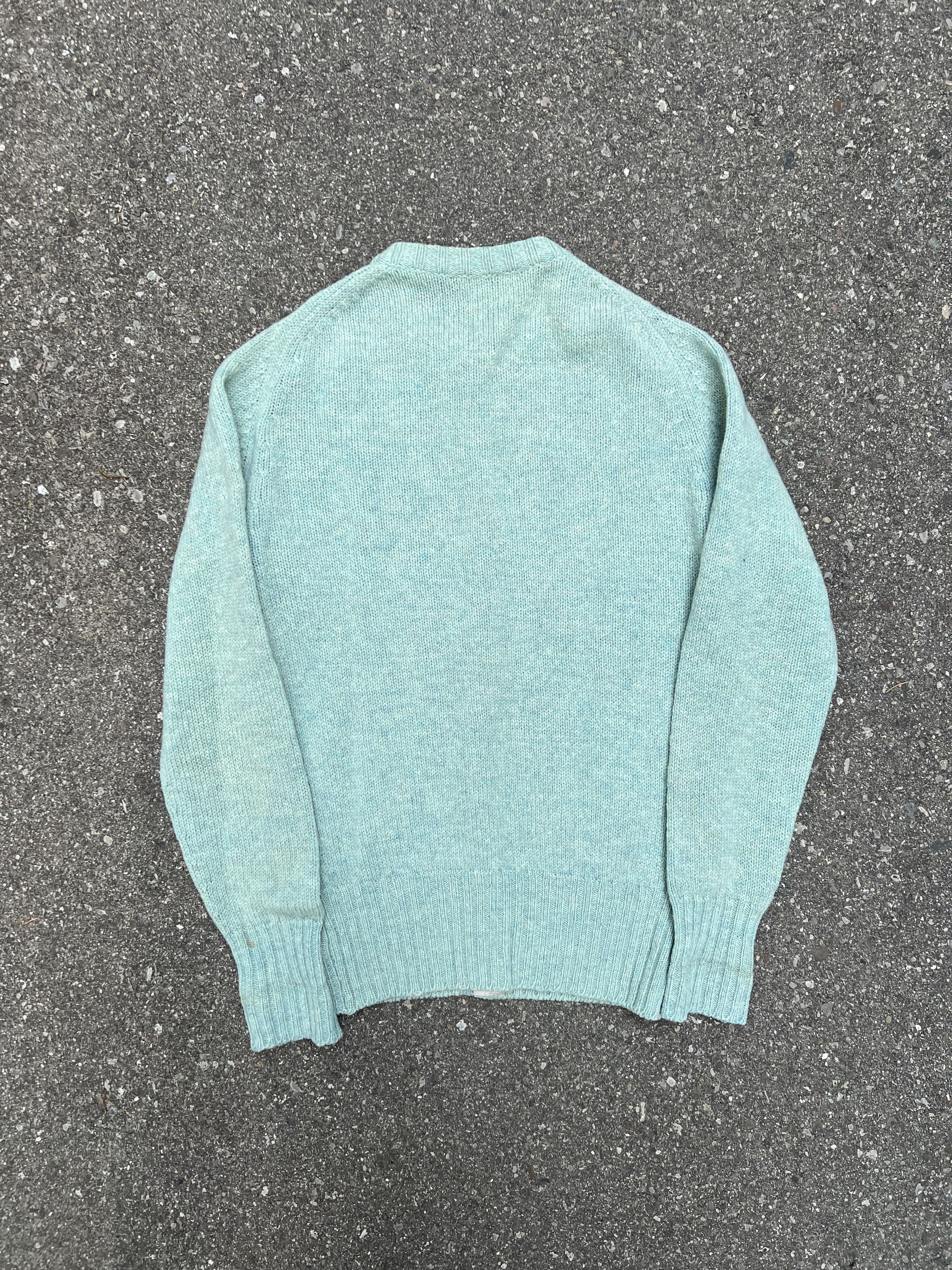 Vintage VTG 1960's Peter Scott Light Blue Wool Knit Sweater Size US S / EU 44-46 / 1 - 2 Thumbnail