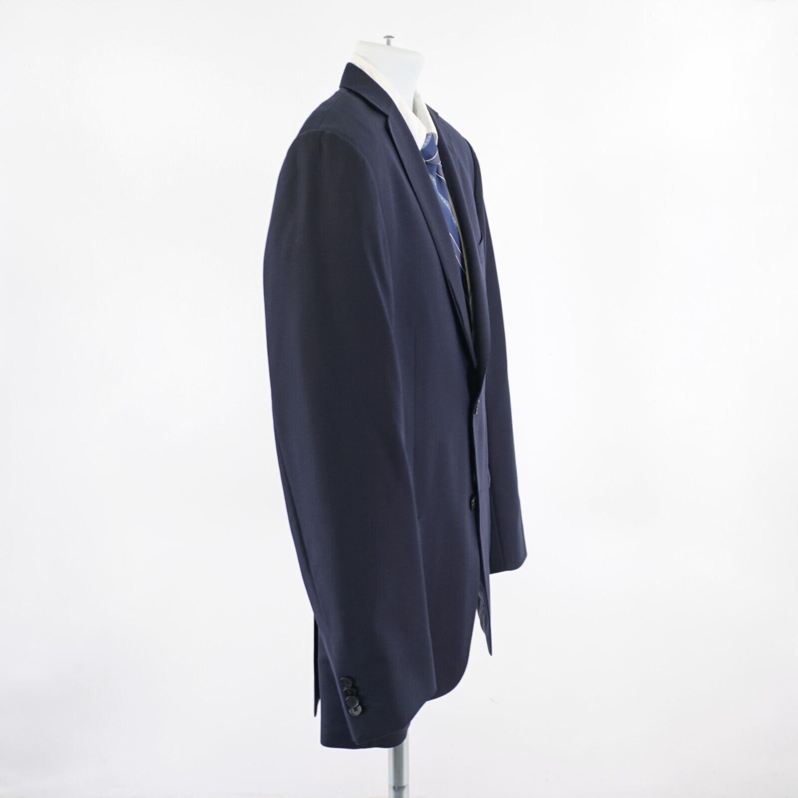 Ermenegildo Zegna Ermenegildo Zegna Thick Textured Wool Blue 2 Button Blazer 4 Size 40R - 7 Thumbnail