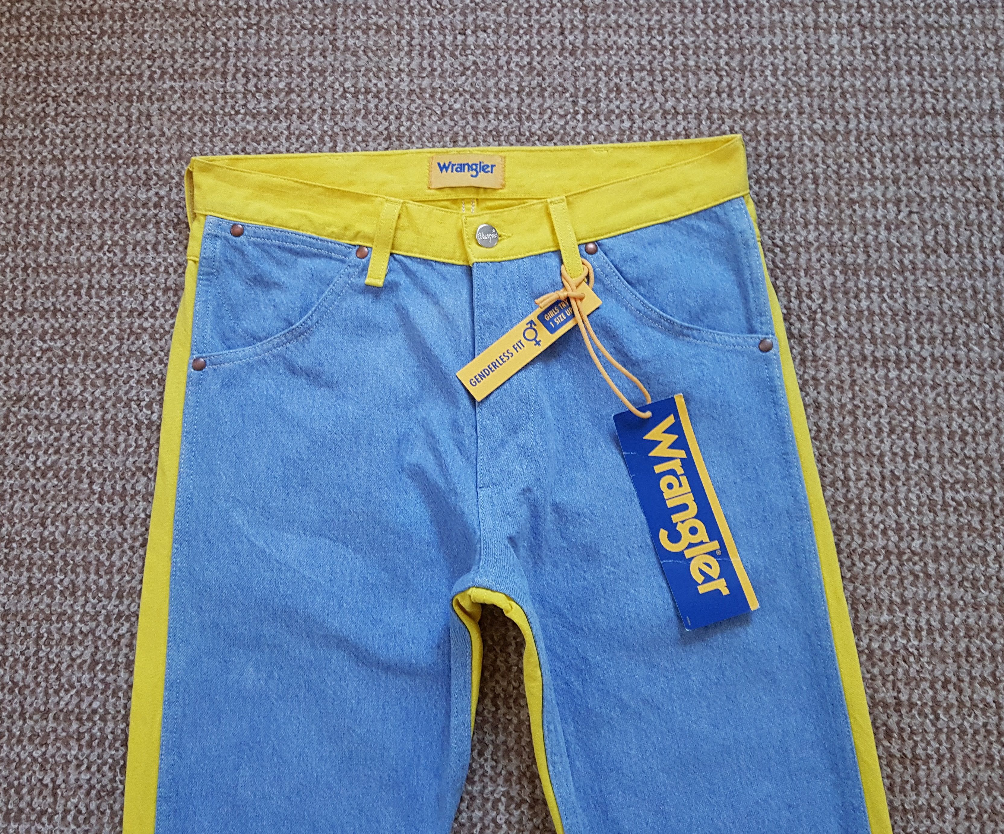 Wrangler Wrangler Genderless Fit 11MWZ Denim Jeans Ukraine colours Size US 29 - 3 Thumbnail