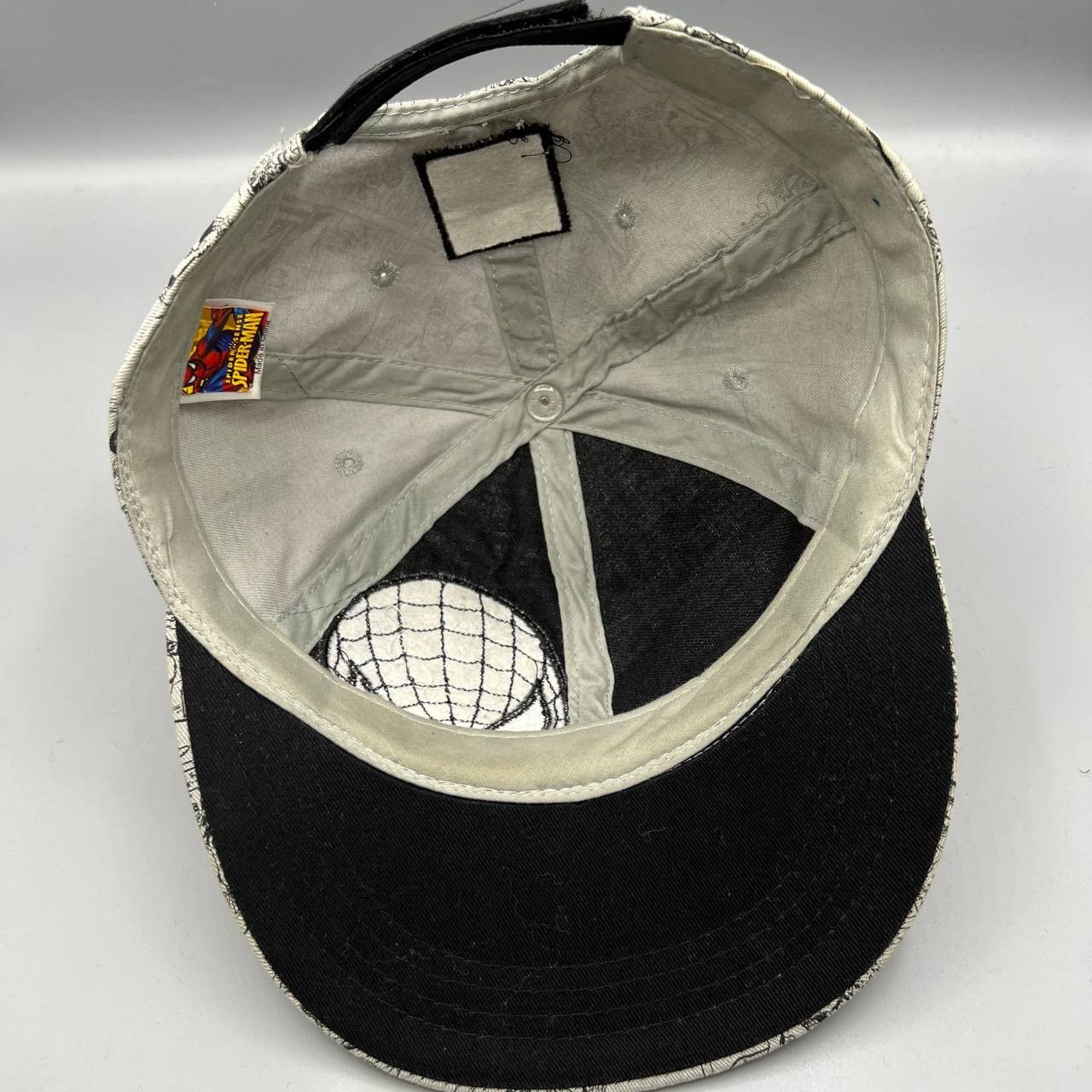 Marvel Comics Marvel Spiderman Hat Comic Strip Print Strap back Cap Men Size ONE SIZE - 3 Thumbnail