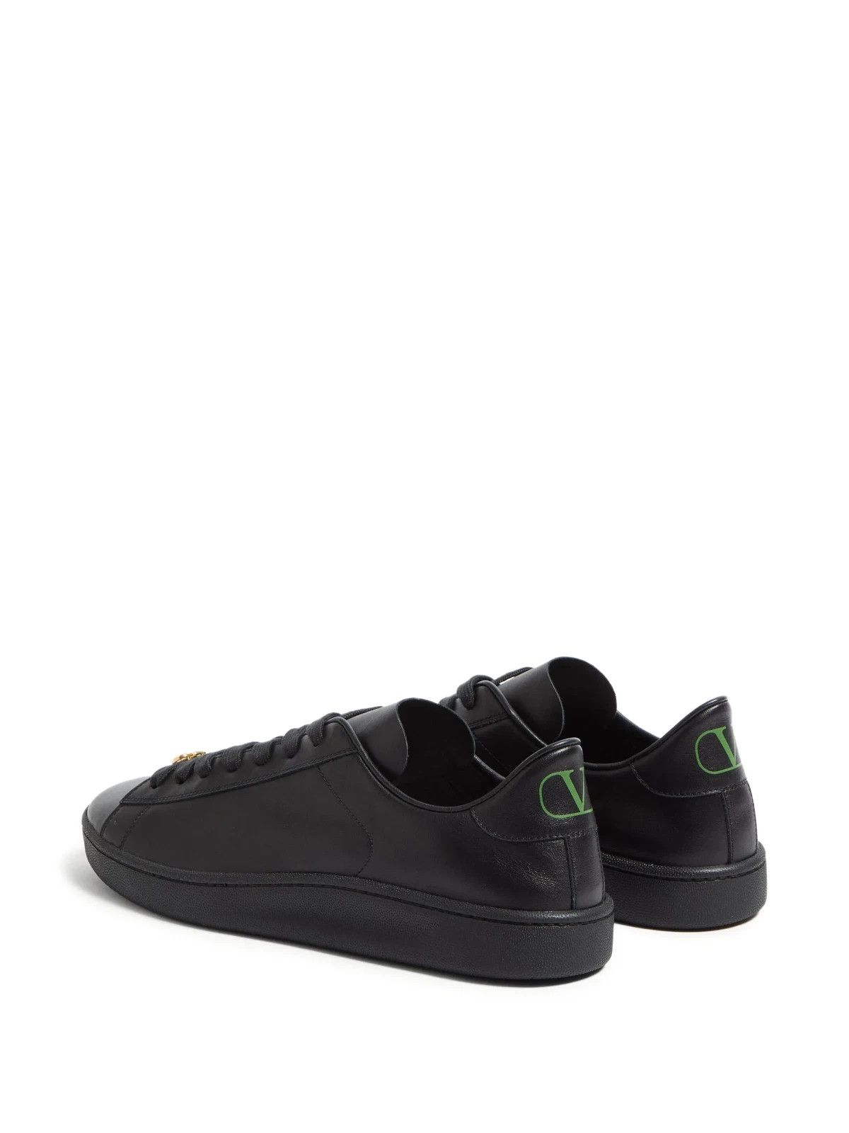 VALENTINO GARAVANI Royco Black Lthr Sneakers New/Auth