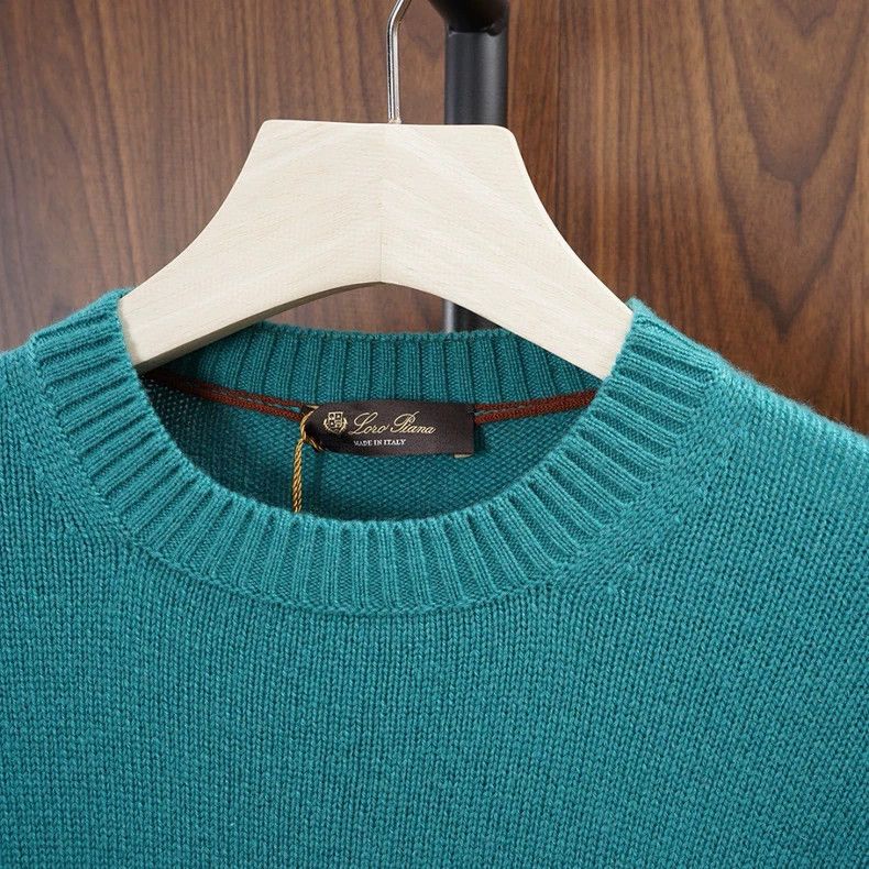 Loro Piana LORO PIANA Men's knit sweater 100% cashmere thick and soft Size US M / EU 48-50 / 2 - 4 Thumbnail