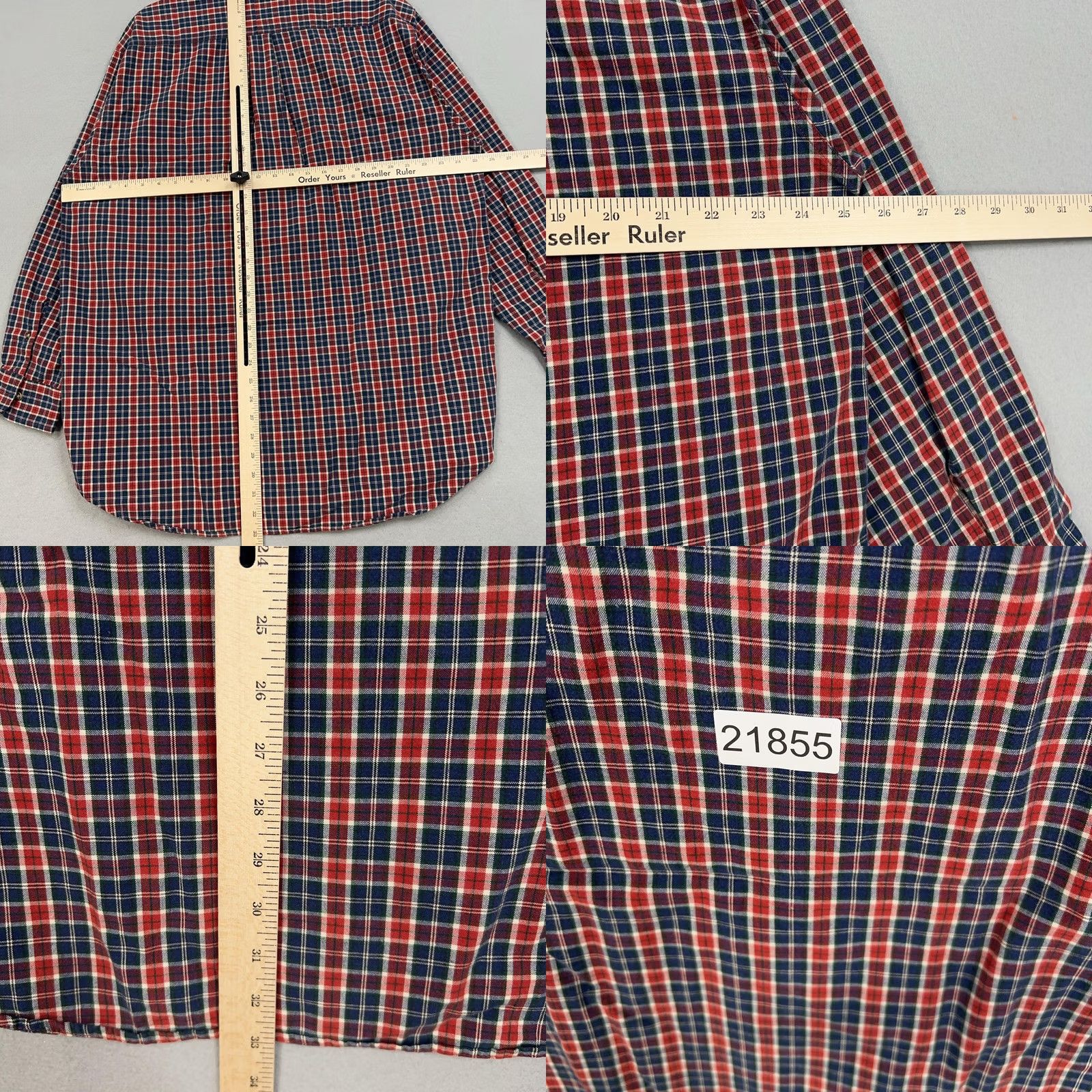 Abercrombie & Fitch VINTAGE Abercrombie & Fitch Shirt Mens M Red Blue Plaid The Big Shirt 90s Button-Down Collared Long Sleeve Cotton Size US M / EU 48-50 / 2 - 8 Thumbnail