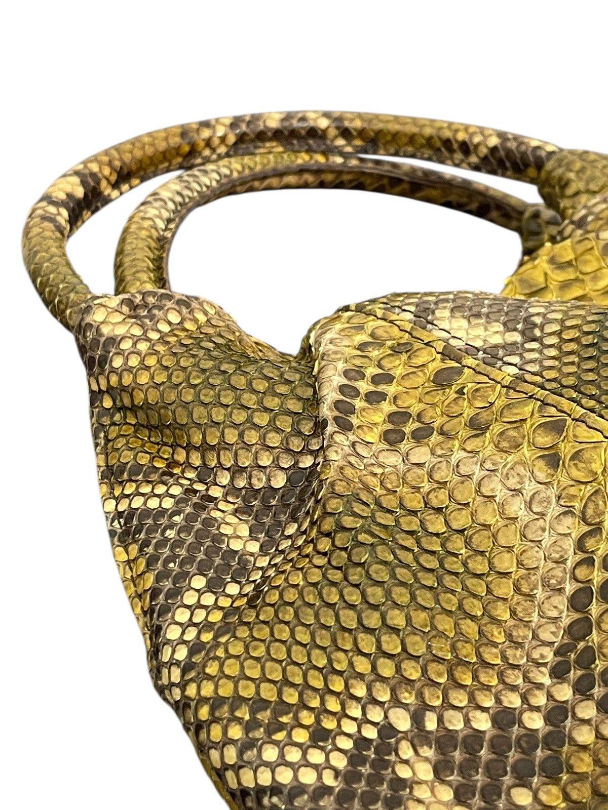 Genuine Leather Full Leather Python Elena Girardi Handmade Hobo Bag 2🟩2 Size ONE SIZE - 9 Thumbnail