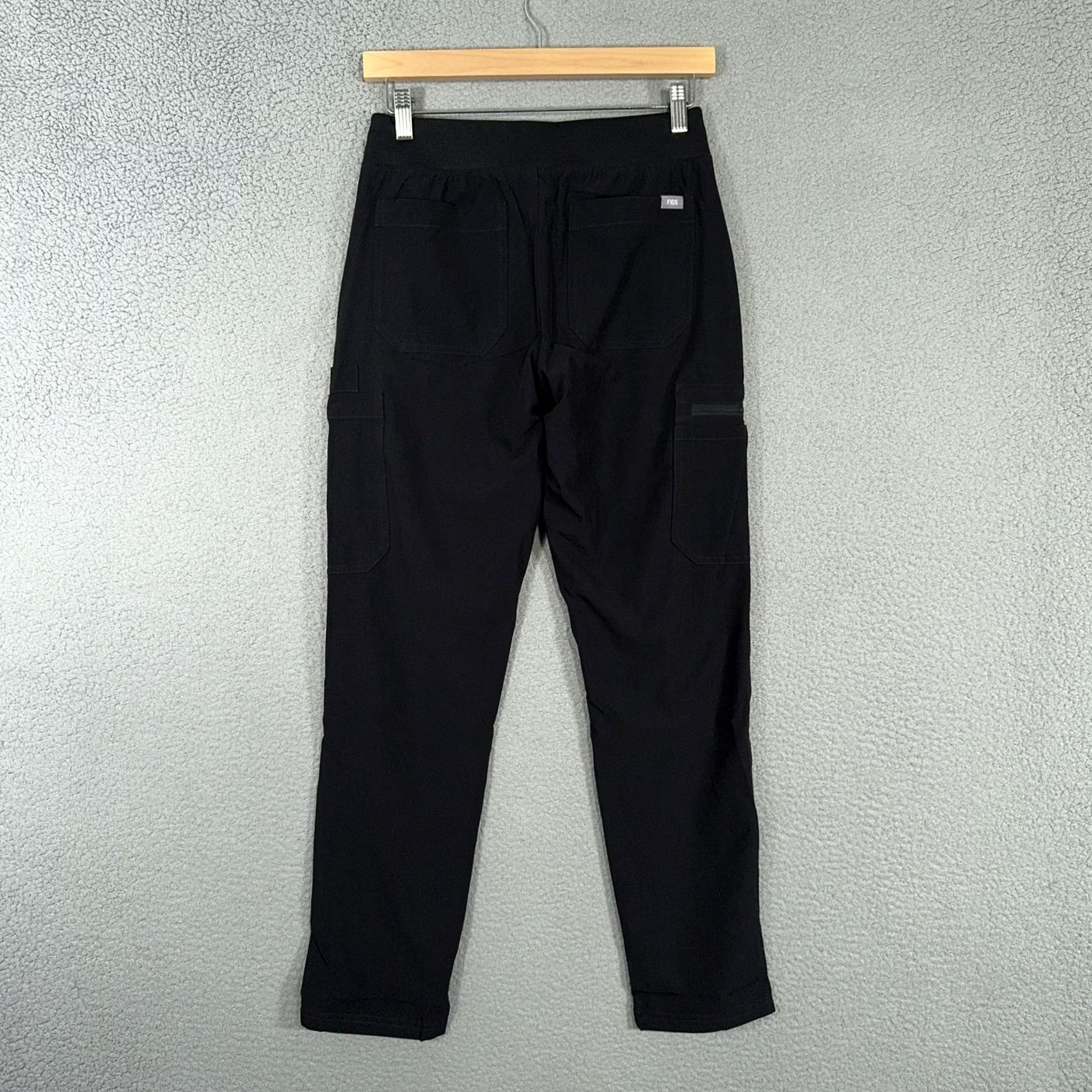 Vintage FIGS Yola Pants Womens XS Black FreeX Lined Scrub Technical Collection Medical Nursing Size 26" / US 2 / IT 38 - 2 Thumbnail