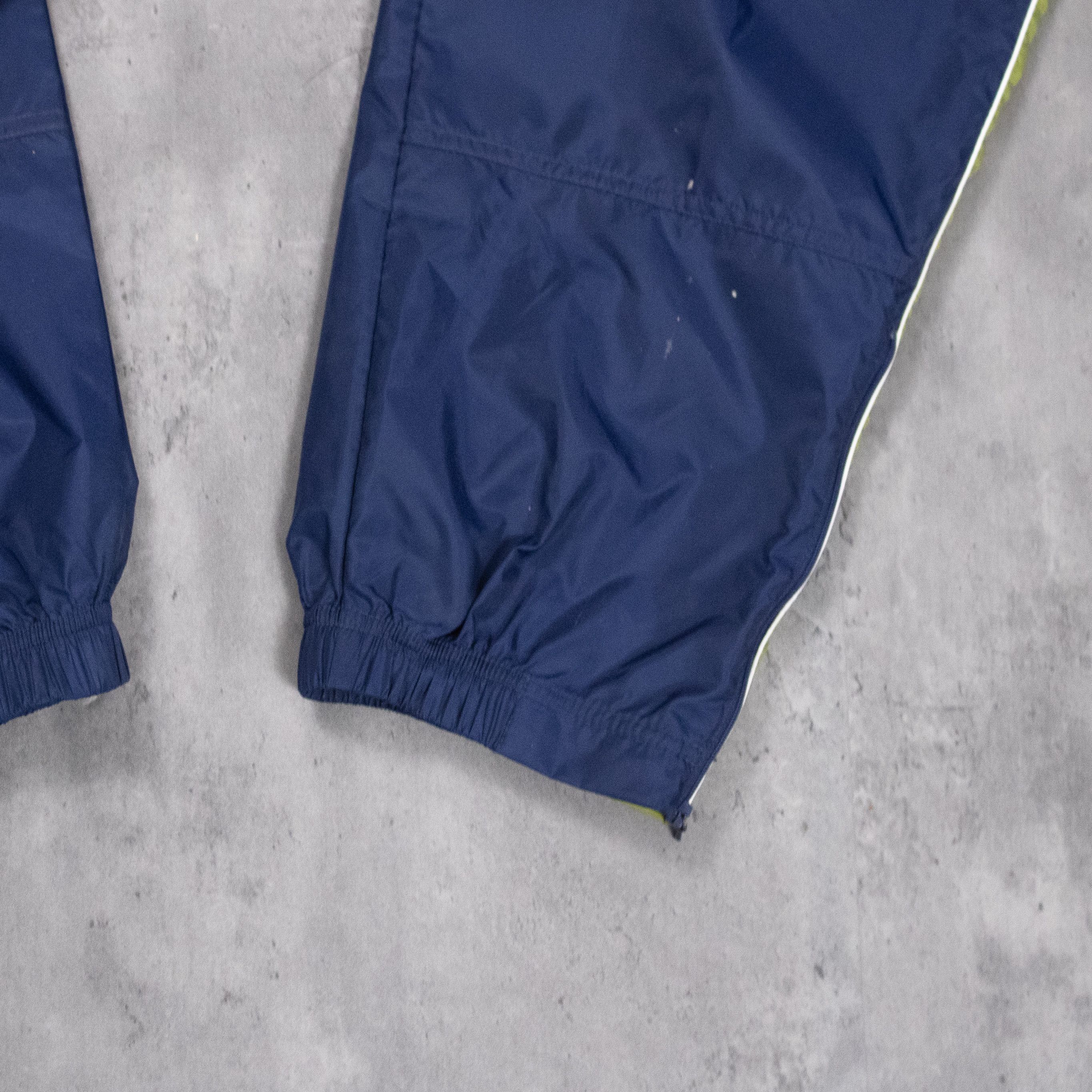 Nike Vintage 90's Nike Navy Stripped Baggy Relax Cuffed Pant's Size US 28 / EU 44 - 14 Thumbnail