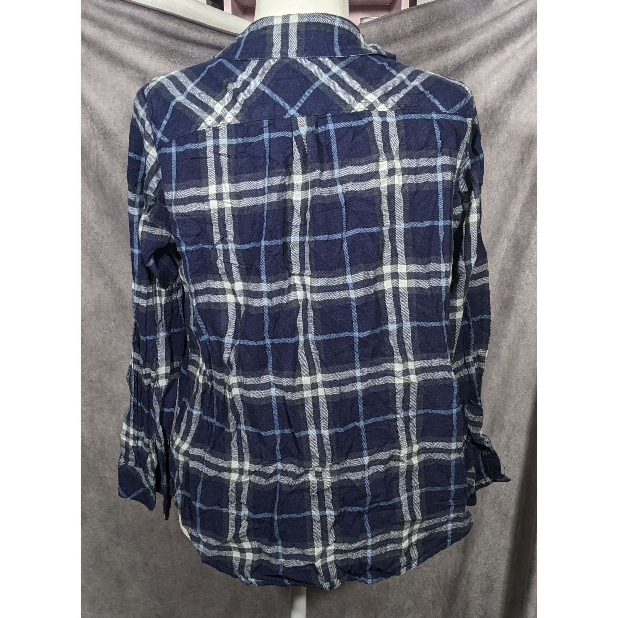 Other Well Worn Blue And White Button Down Shirt Size S / US 4 / IT 40 - 5 Thumbnail