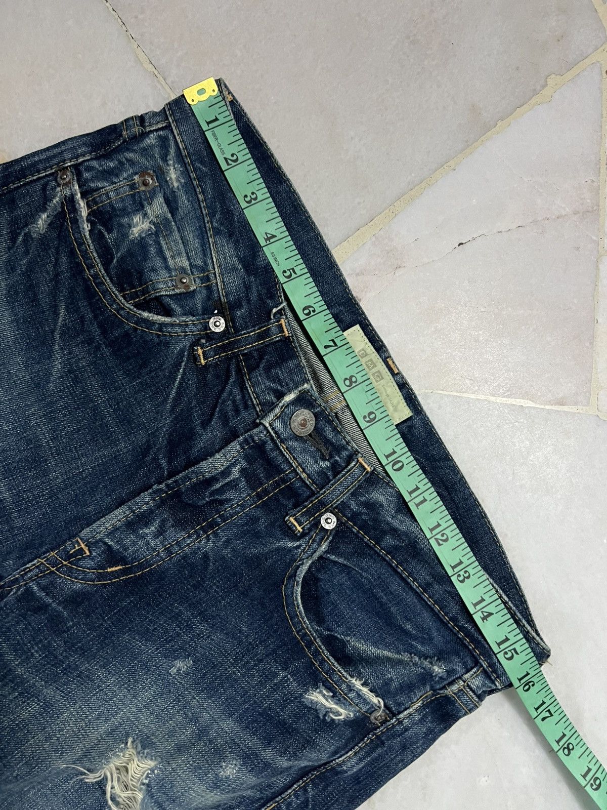 Japanese Brand 💥90’s💥Vintage D.M.G Distressed Jean Very Rare Size US 31 - 3 Thumbnail