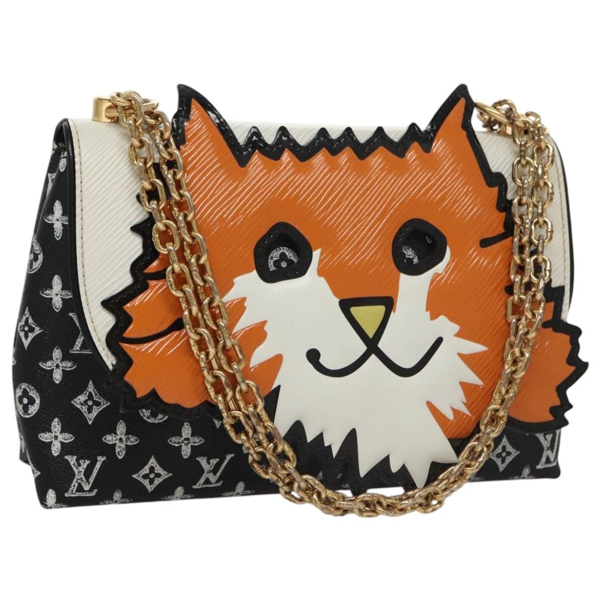 Louis Vuitton LOUIS VUITTON Catgram Cat Pochette Shoulder Bag Black M52935 Size ONE SIZE - 1 Thumbnail