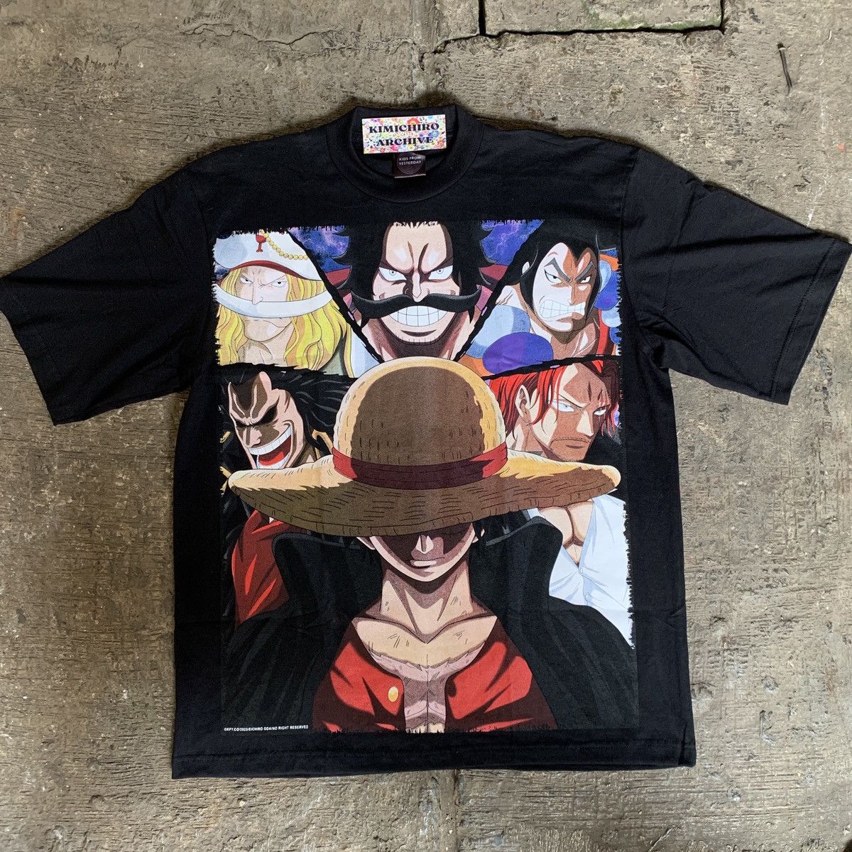 image of Anima x One Piece Battle For Wano X Luffy Gear 5 X Fan Bbootleg Op in Black, Men's (Size XL)