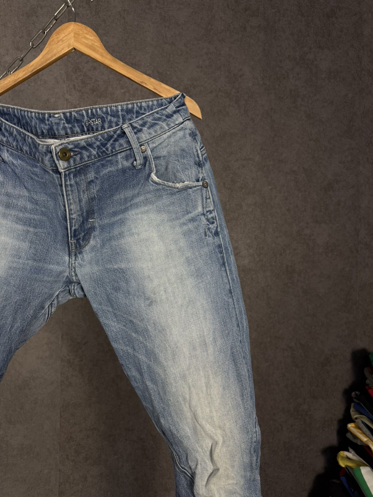 G-Star G Star Raw designer assymmetric jeans Size US 36 / EU 52 - 2 Thumbnail