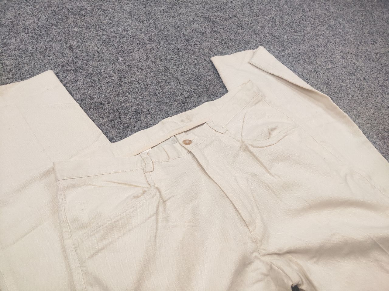 Dolce & Gabbana Vintage 90s Dolce & Gabbana Cotton herringbone Trouser Pants Size US 34 / EU 50 - 12 Thumbnail