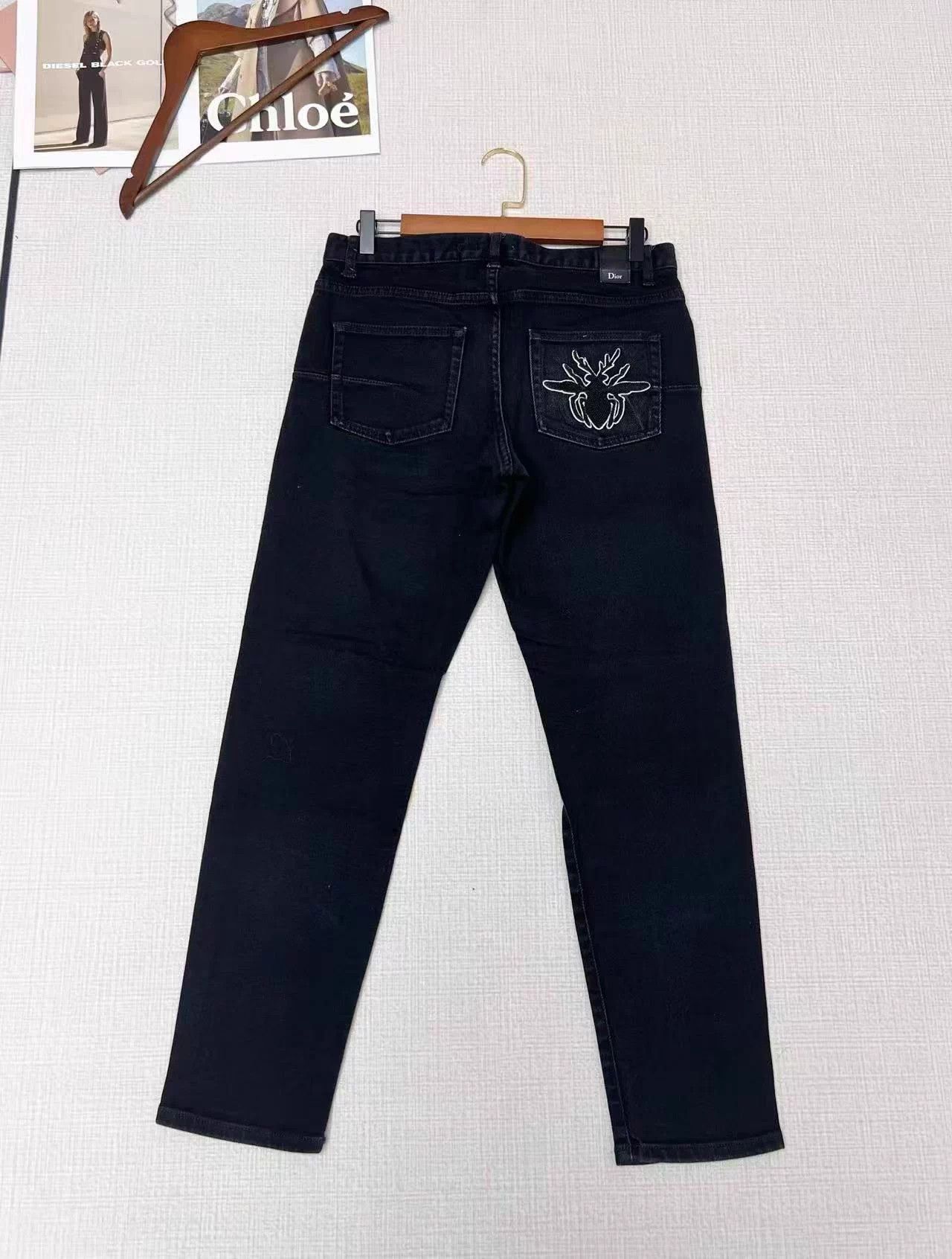 Dior DIOR flocked bee logo jeans W29 Size 29" - 2 Thumbnail