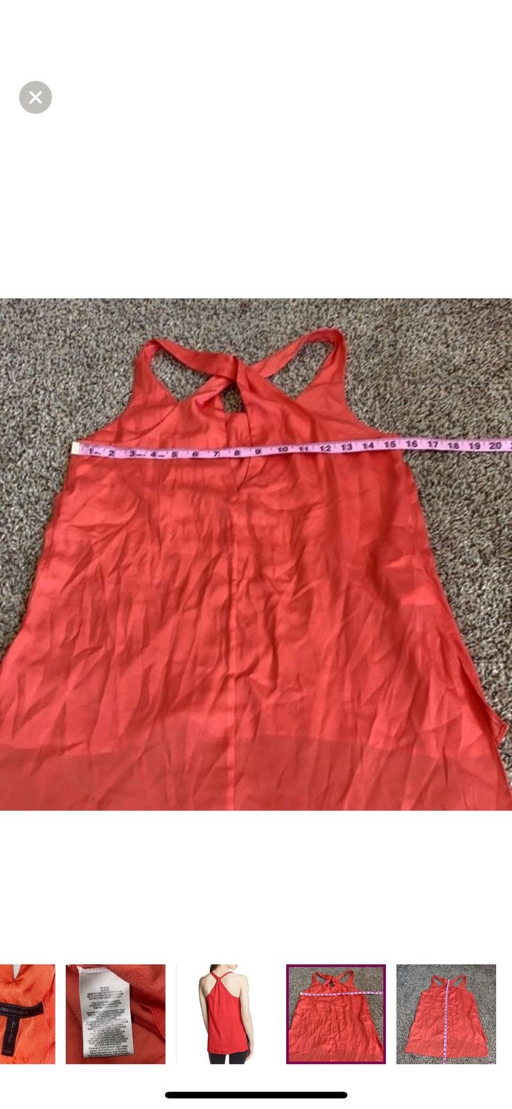 Bcbgmaxazria Bcbgmaxazria xxs edita racerback blouse Size XXS / US 00 / IT 34 - 6 Thumbnail