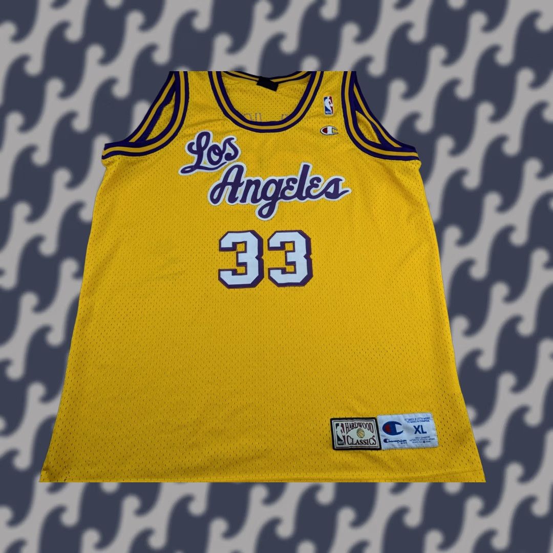 Champion VINTAGE Champion NBA KAREEM ABDUL-JABBAR HWC Basketball Jersey Los Angeles Lakers XL Shirt Men Yellow Size US XL / EU 56 / 4 - 1 Thumbnail