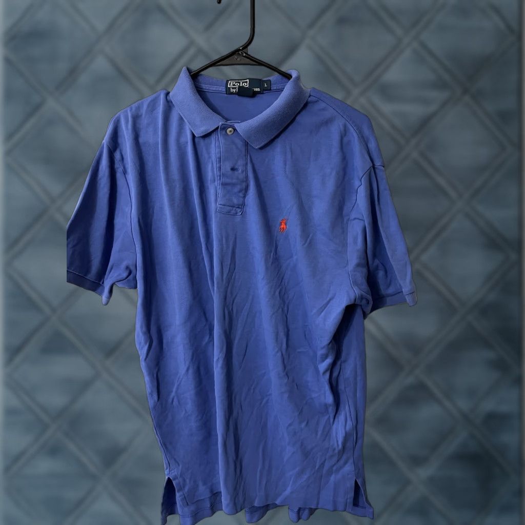 Polo Ralph Lauren Polo Ralph Lauren Polo Shirt Blue Solid Pony Logo Large Mens Adult Large Blue 90s Classic Logo Shirt Men's Polo Size US L / EU 52-54 / 3 - 1 Thumbnail