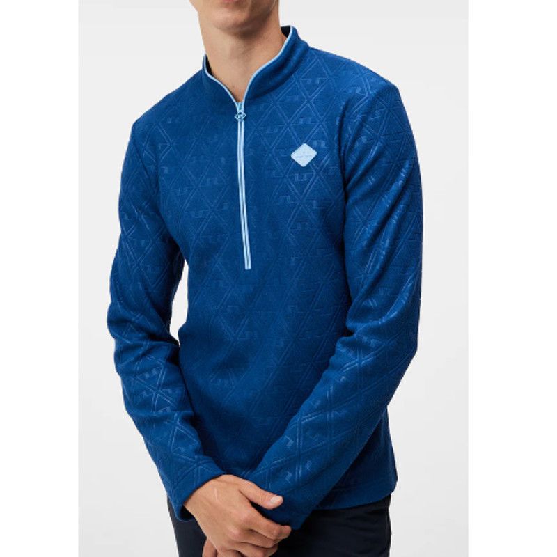 image of J Lindeberg J.lindeberg Estate Blue Drumstick Mid Layer Sweater Xl, Men's