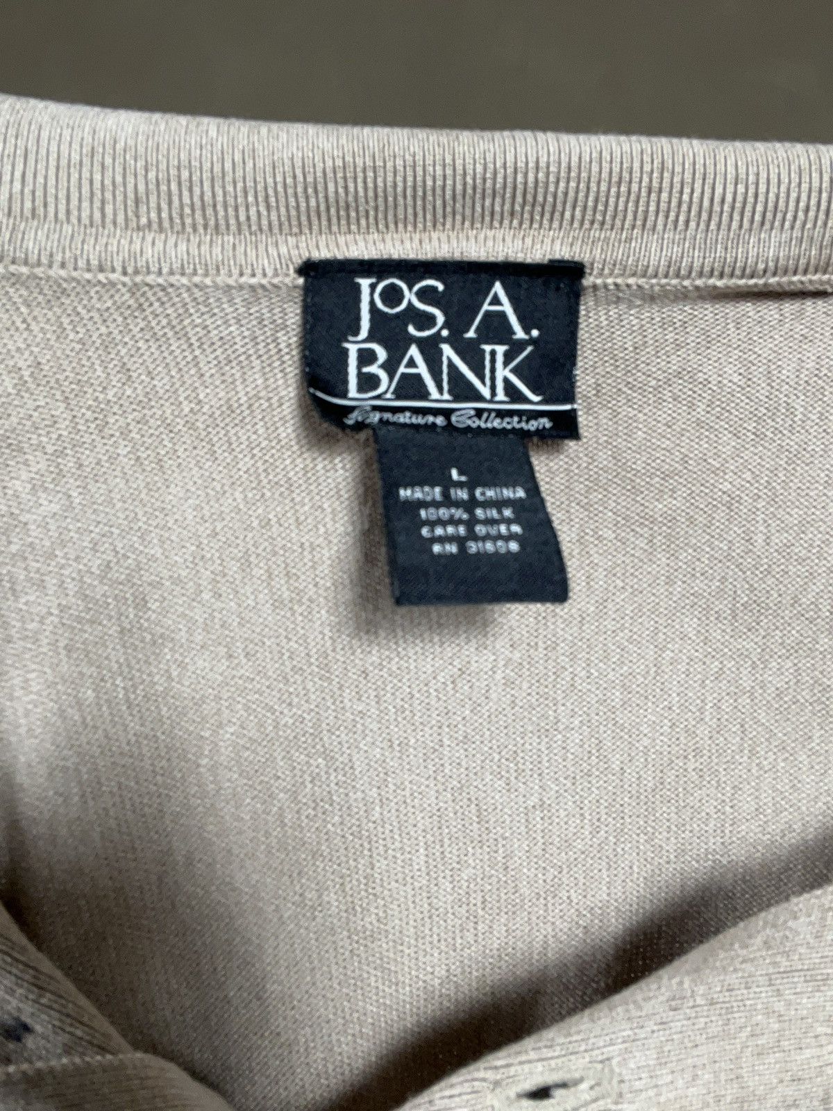 Jos. A. Bank Jos. A Bank 100% silk polo sweater Size US L / EU 52-54 / 3 - 4 Thumbnail