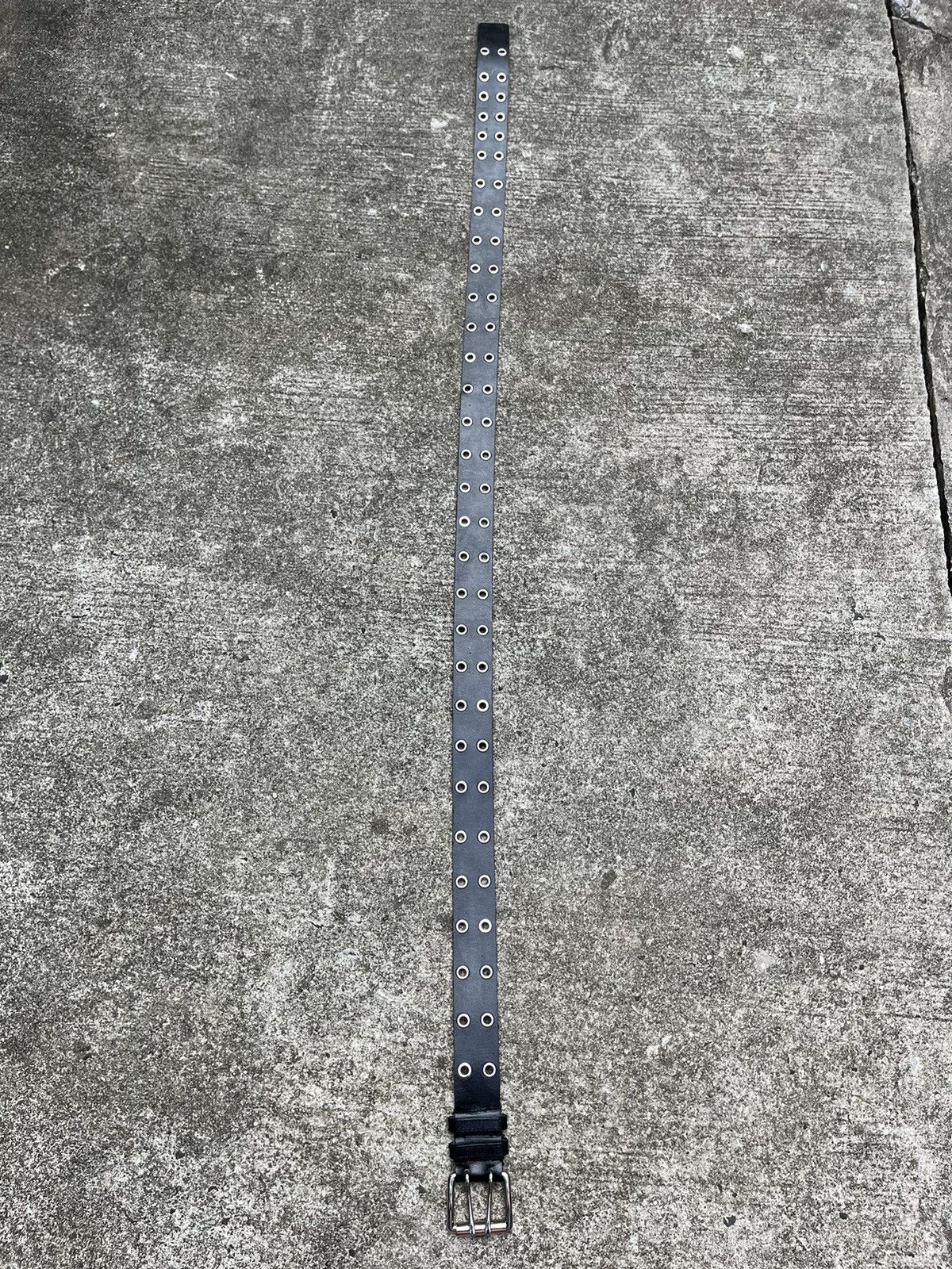 Other Black Metal Punk Scene Belt Double Ring Size ONE SIZE - 5 Thumbnail